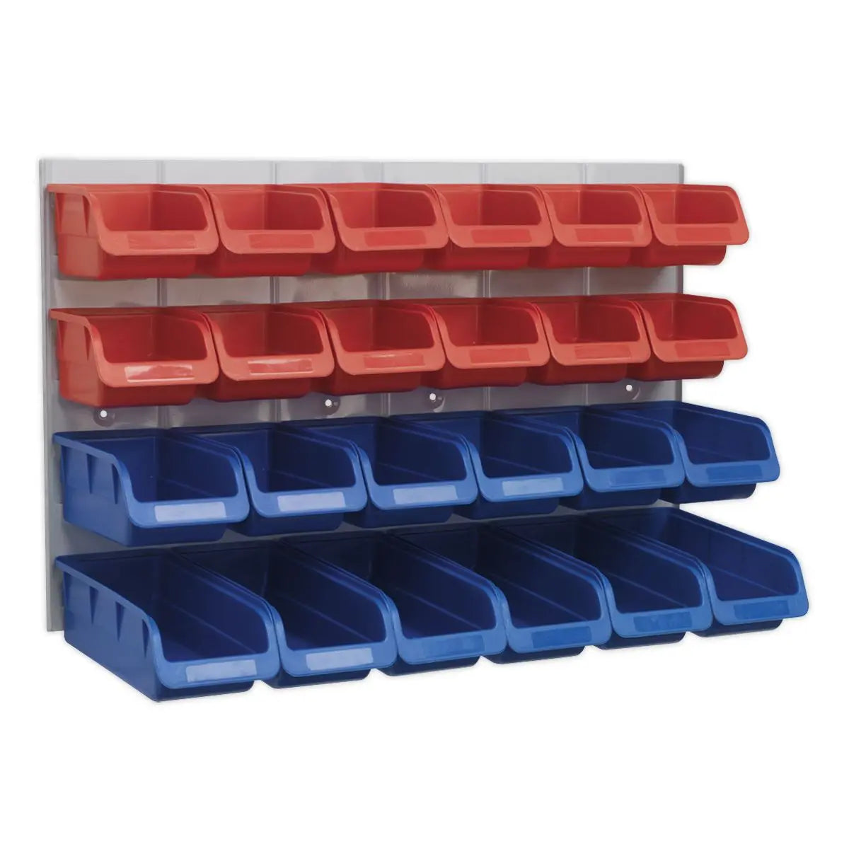 Sealey Bin & Panel Combination 24 Bins - Red/Blue 