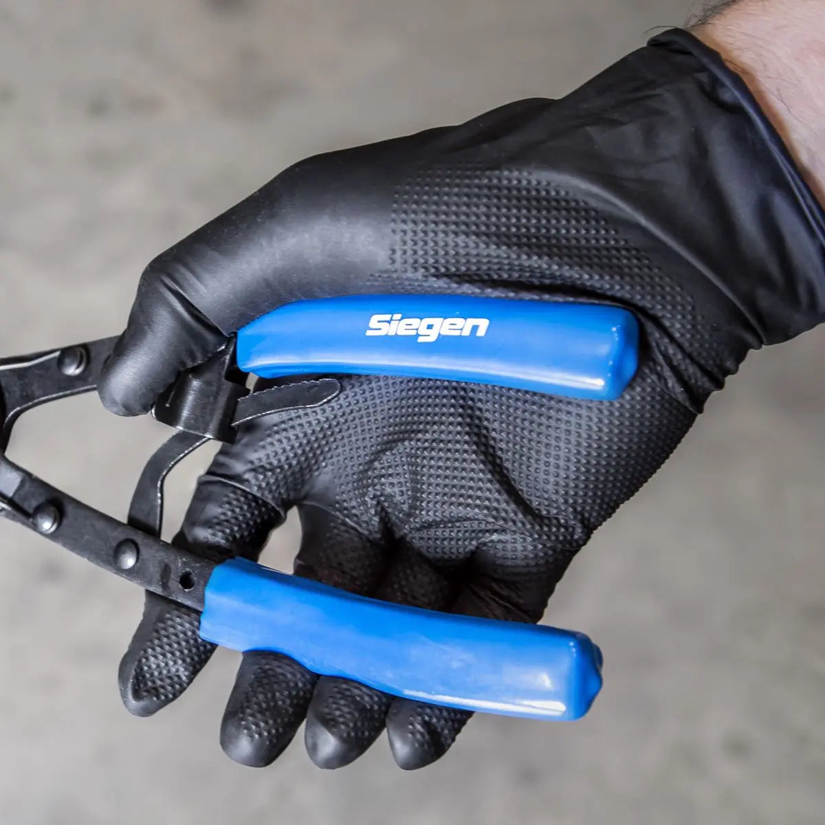 Sealey Black Diamond Grip Extra-Thick Nitrile Powder-Free Gloves X-Large - Pack of 50 