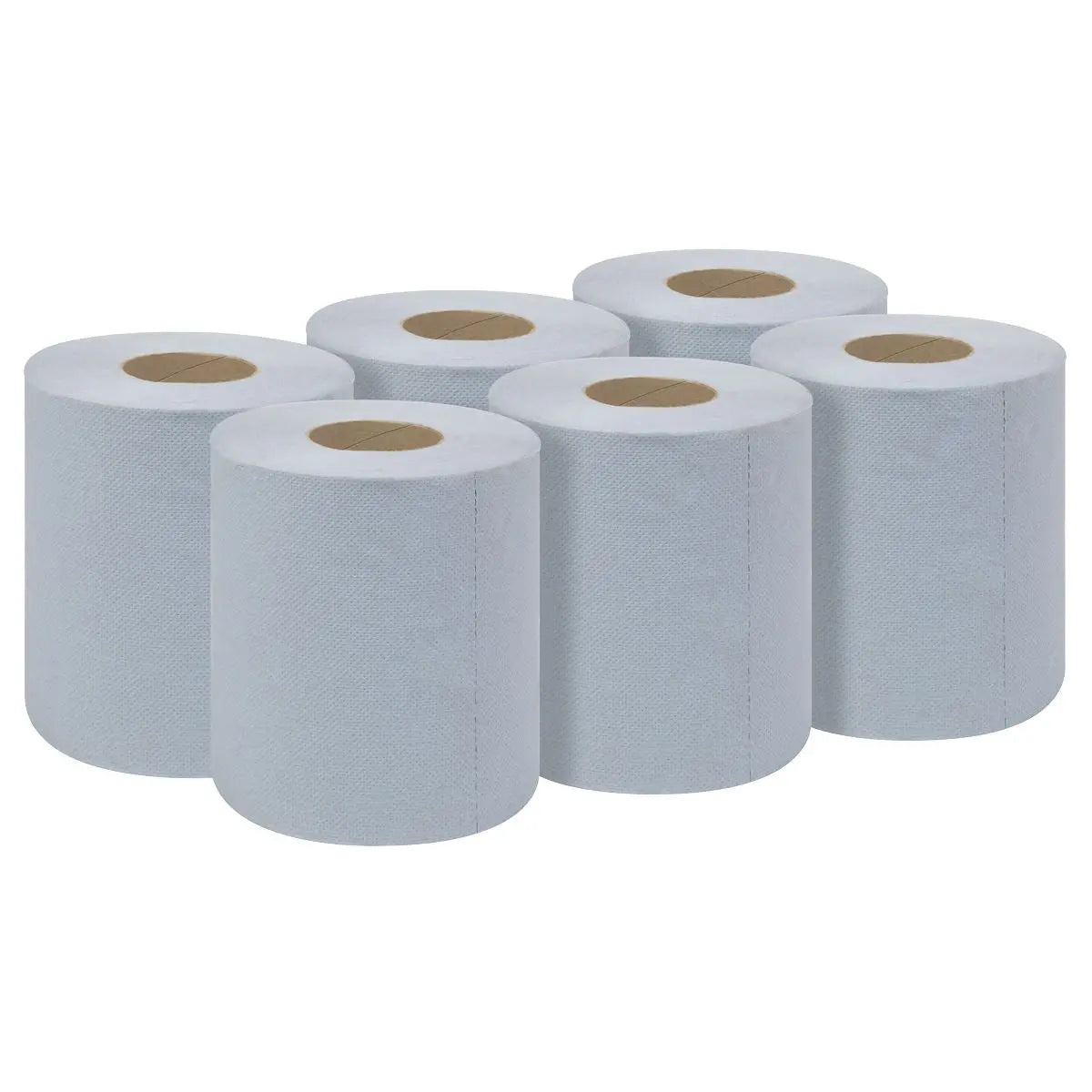 Sealey Blue Embossed 2-Ply Paper Roll 60m - Pack of 6  White Rose Tools