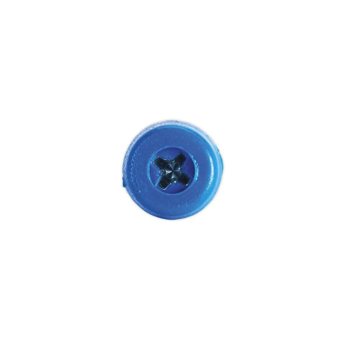 Sealey Blue Number Plate Screw Plastic Enclosed Head 4.8 x 24mm - Pack of 50 