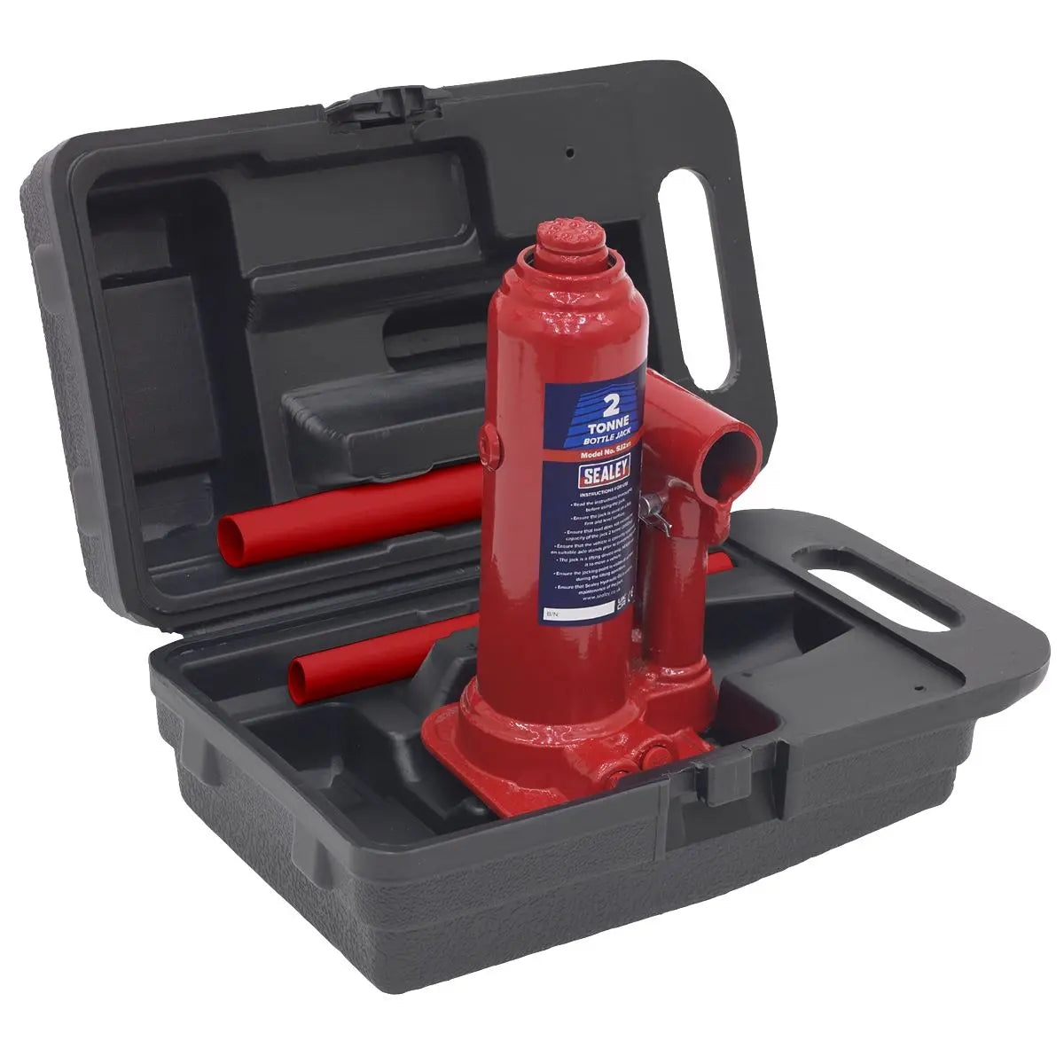Sealey Bottle Jack 2 Tonne with Storage Case 