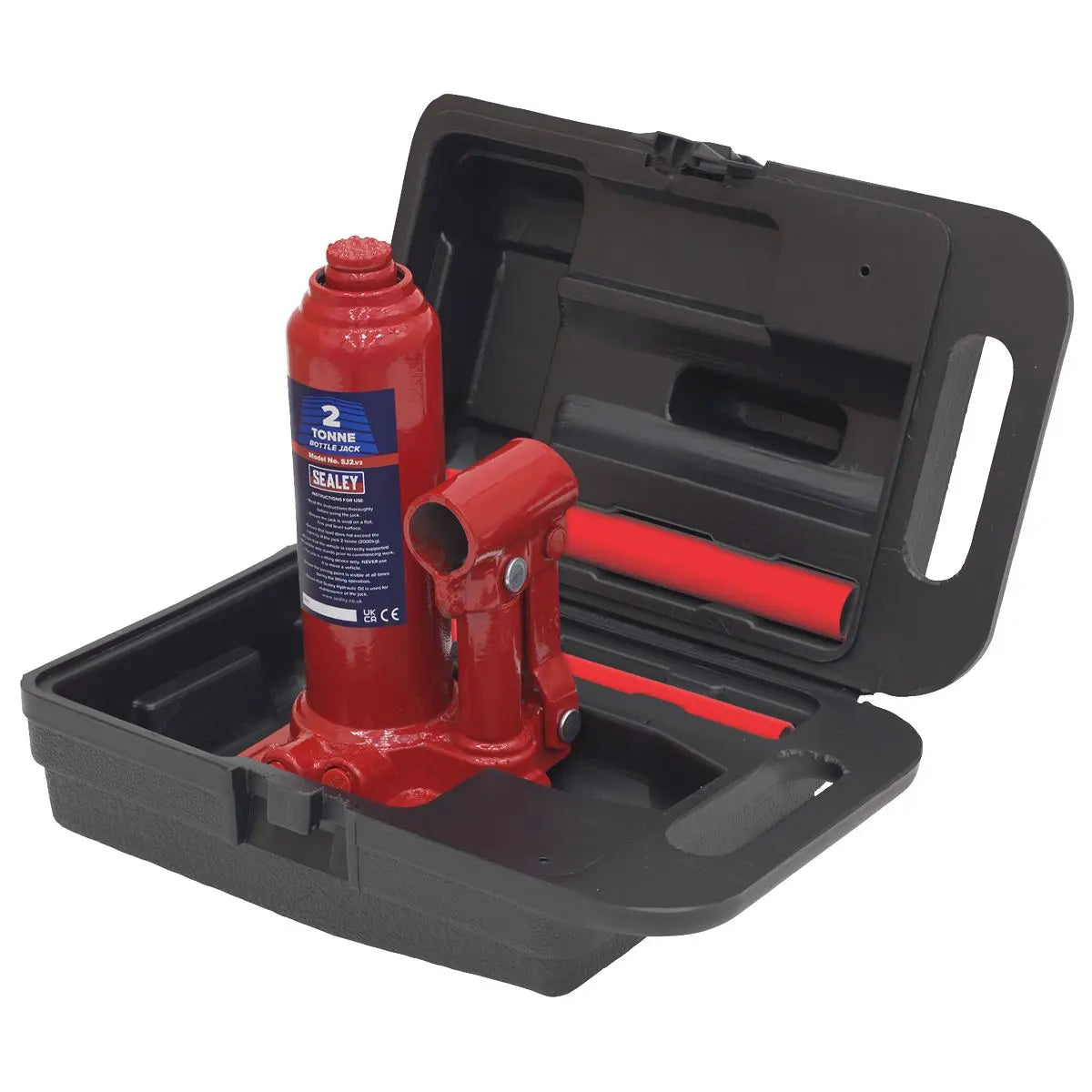 Sealey Bottle Jack 2 Tonne with Storage Case 