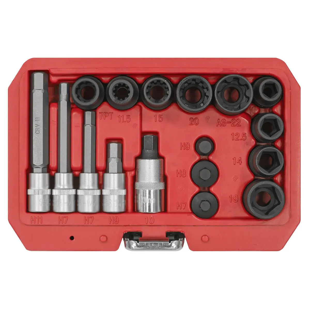 Sealey Brake Caliper Socket Set 17pc - White Rose Tools