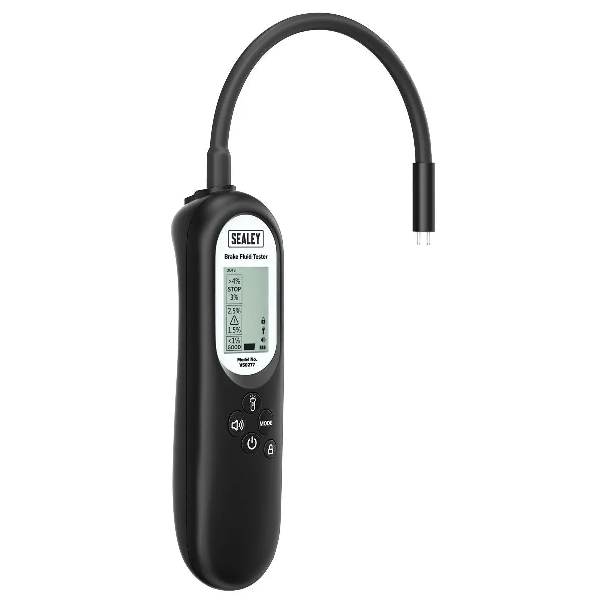 Sealey Brake Fluid Tester Long Neck  White Rose Tools