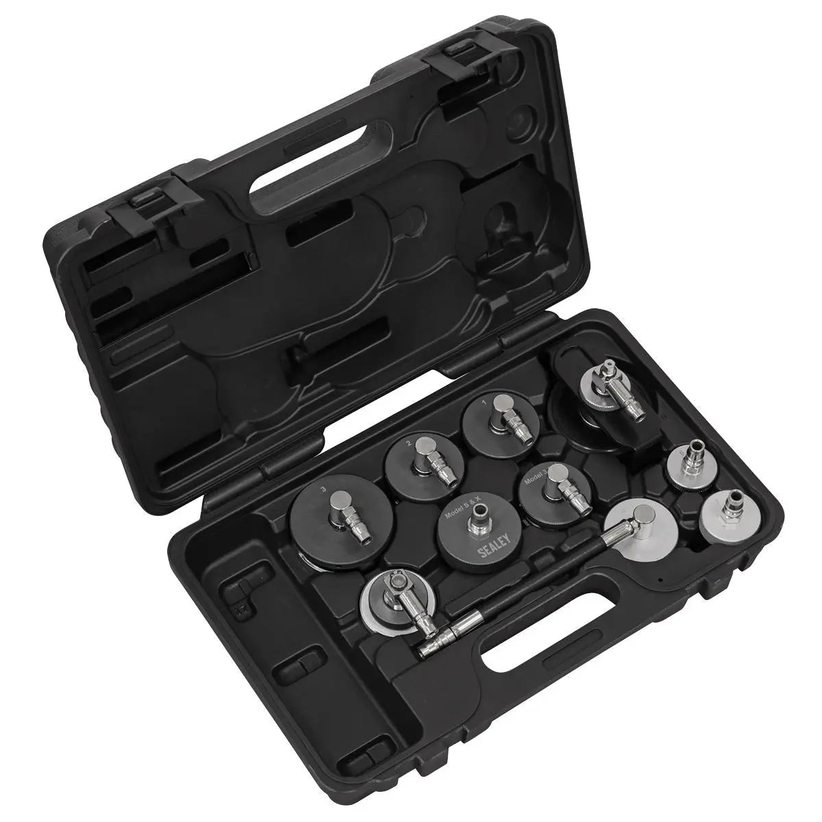 Sealey Brake & Clutch Pressure Bleeder Cap Set 10pc  White Rose Tools