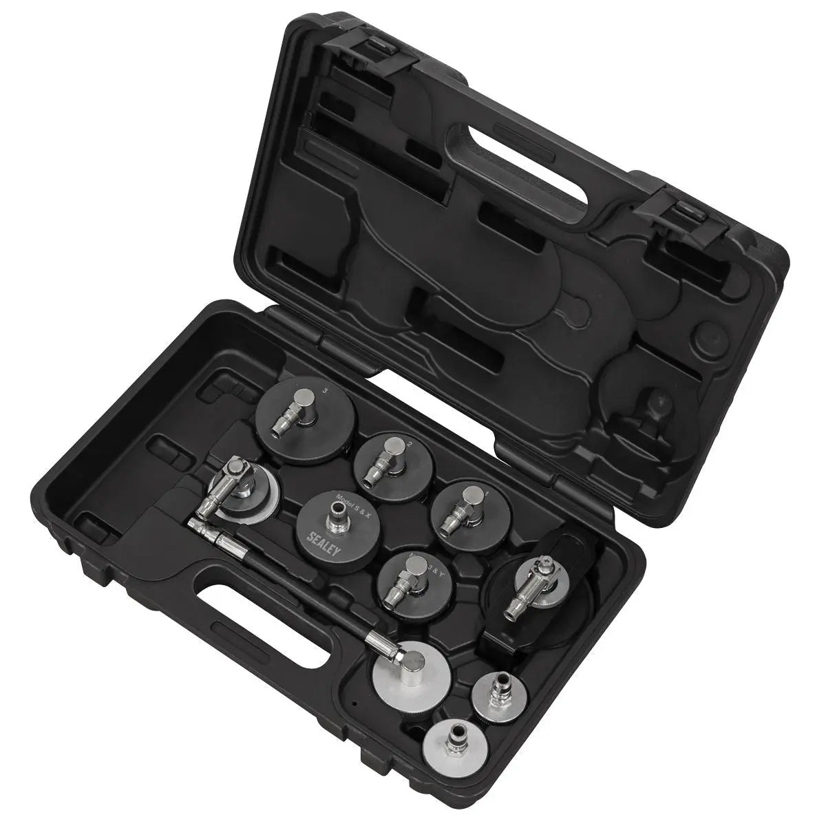 Sealey Brake & Clutch Pressure Bleeder Cap Set 10pc  White Rose Tools