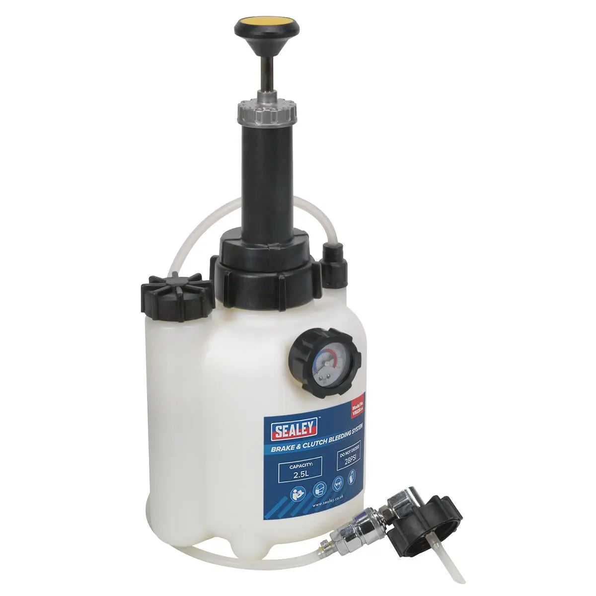 Sealey Brake and Clutch Bleeding System 2.5 Litre One Person Operation 