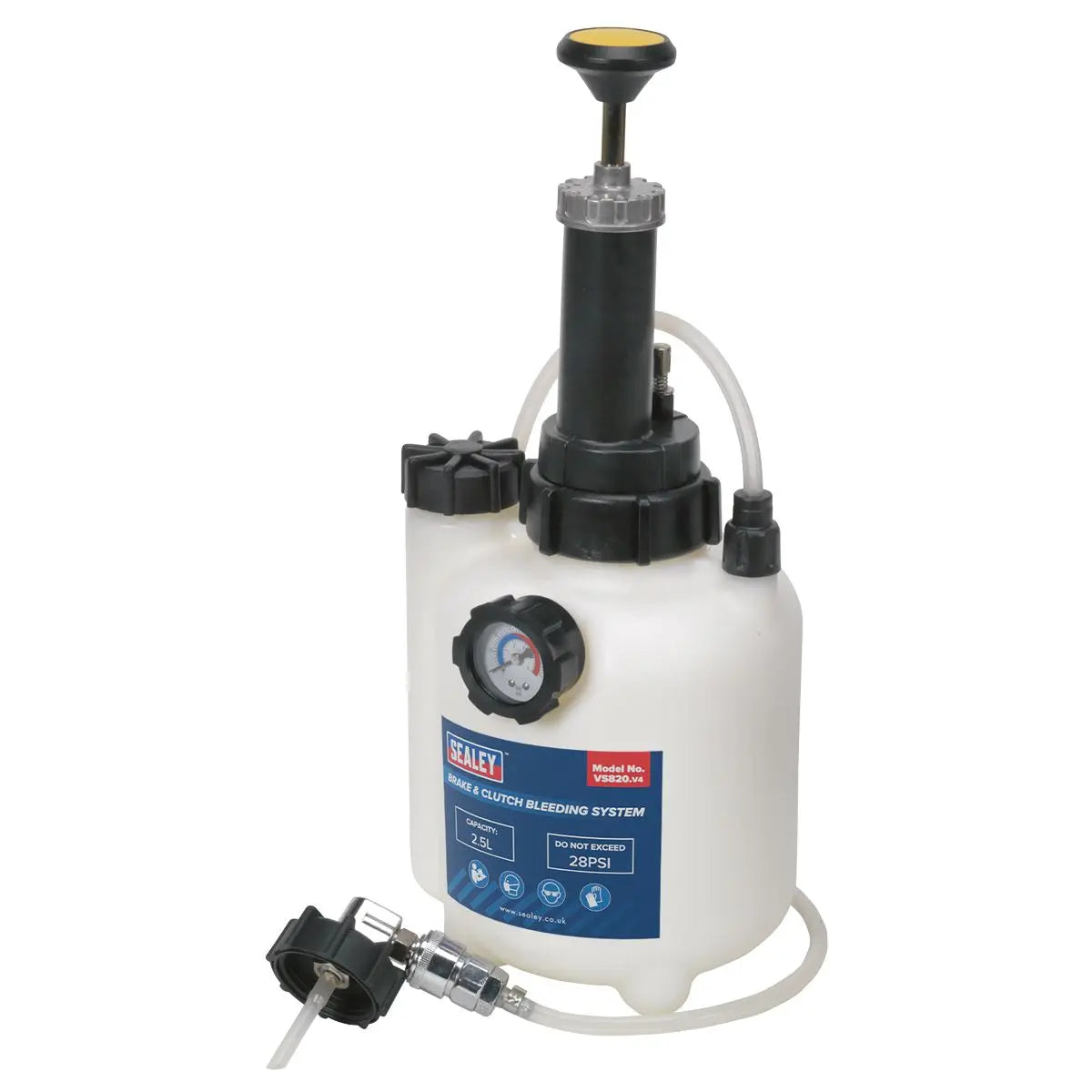 Sealey Brake and Clutch Bleeding System 2.5 Litre One Person Operation 
