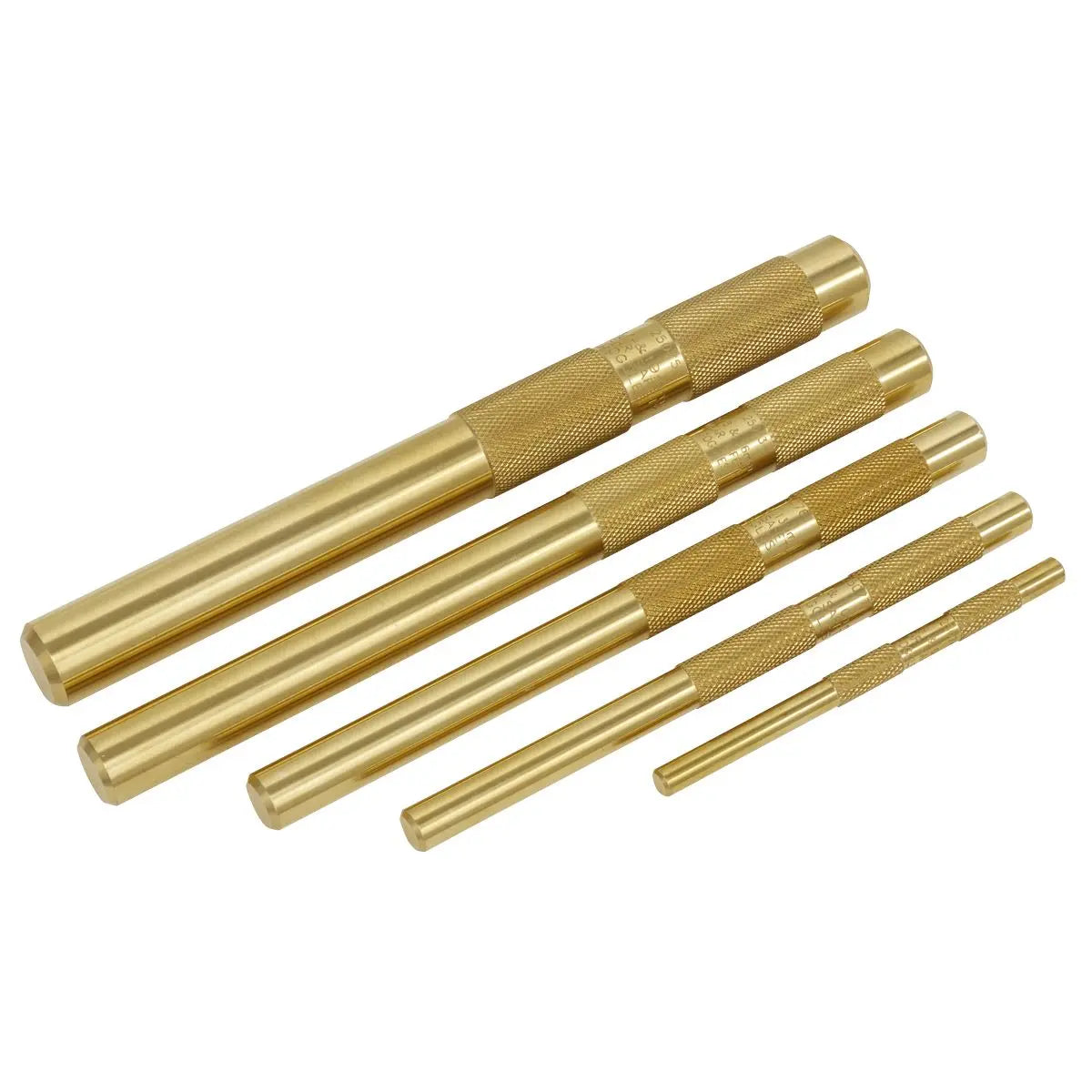 Sealey Brass Punch Set 5pc  White Rose Tools