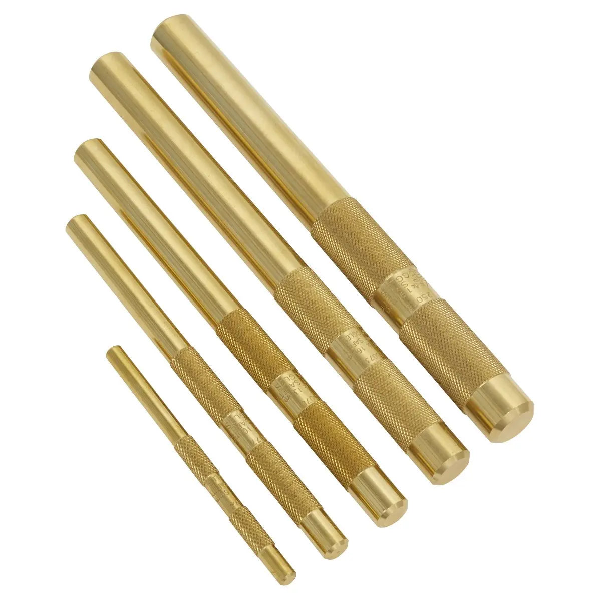 Sealey Brass Punch Set 5pc  White Rose Tools
