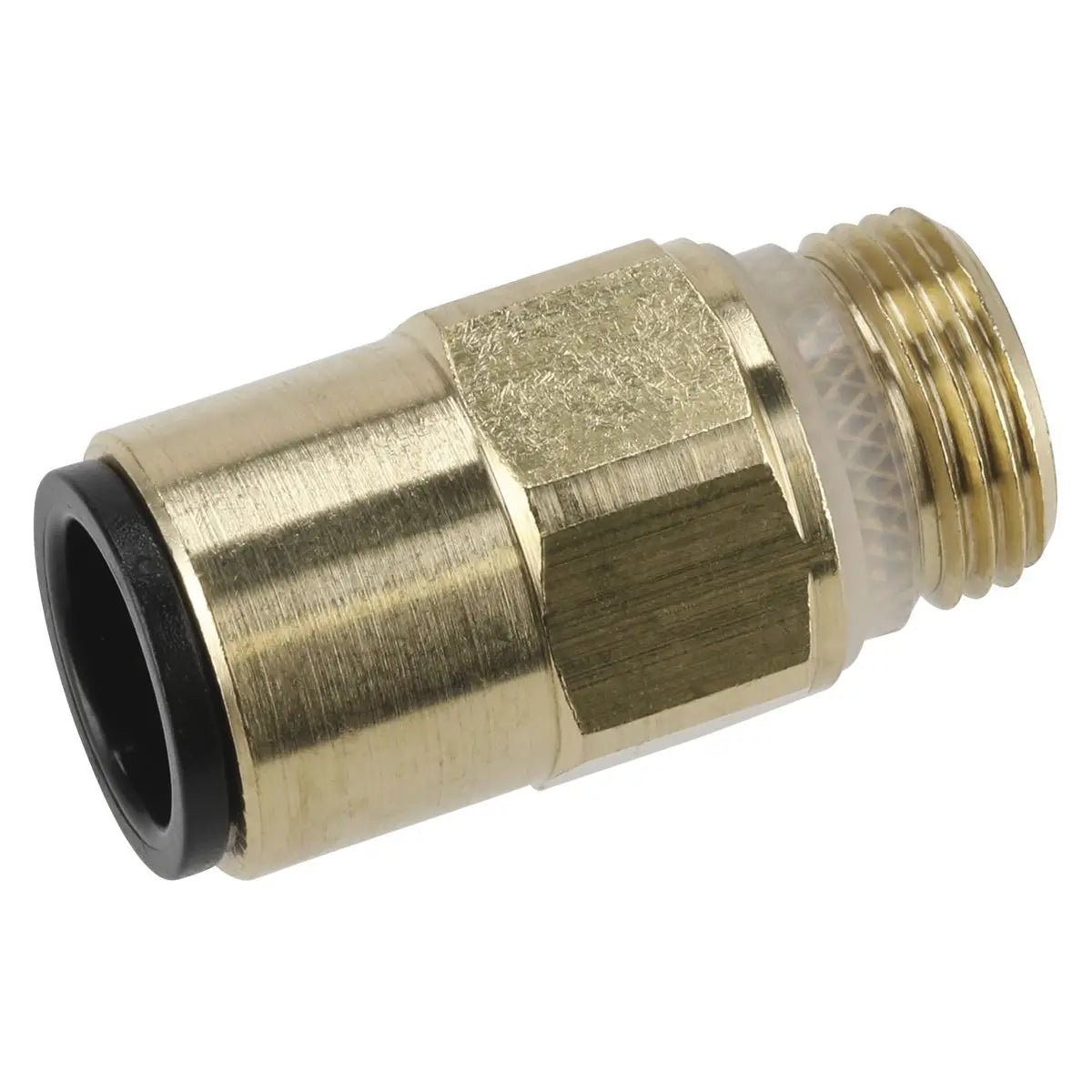 Sealey Brass SuperThread Straight Adaptor 12mm x 3/8"BSP Pack of 2 (John Guest Speedfit®) 