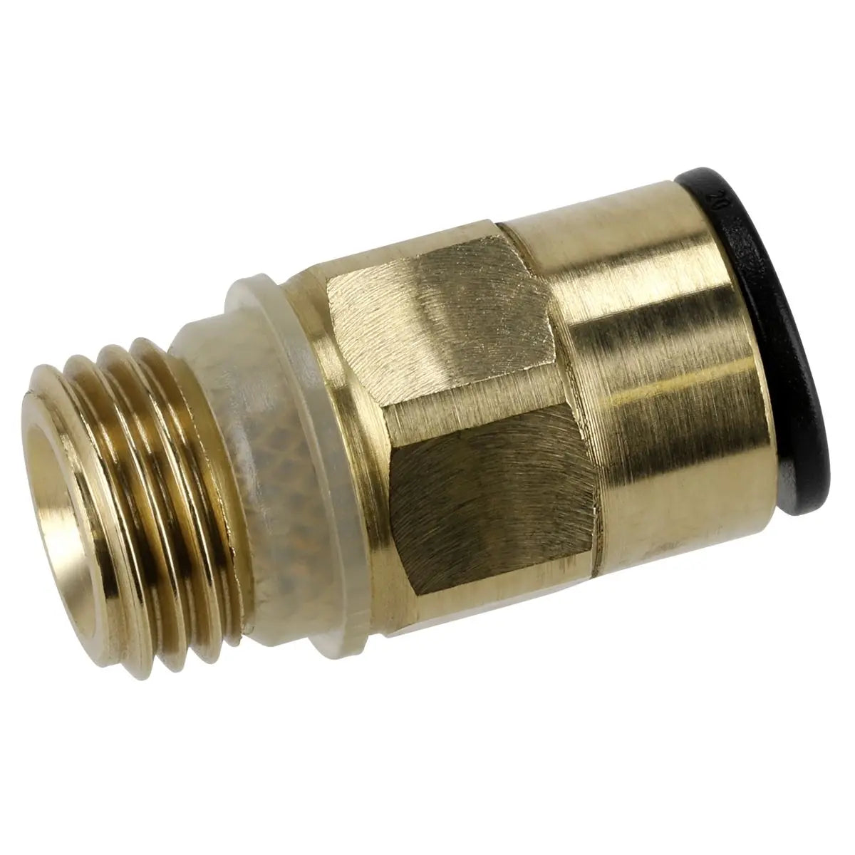 Sealey Brass SuperThread Straight Adaptor 8mm x 1/4"BSP Pack of 2 (John Guest Speedfit®) 