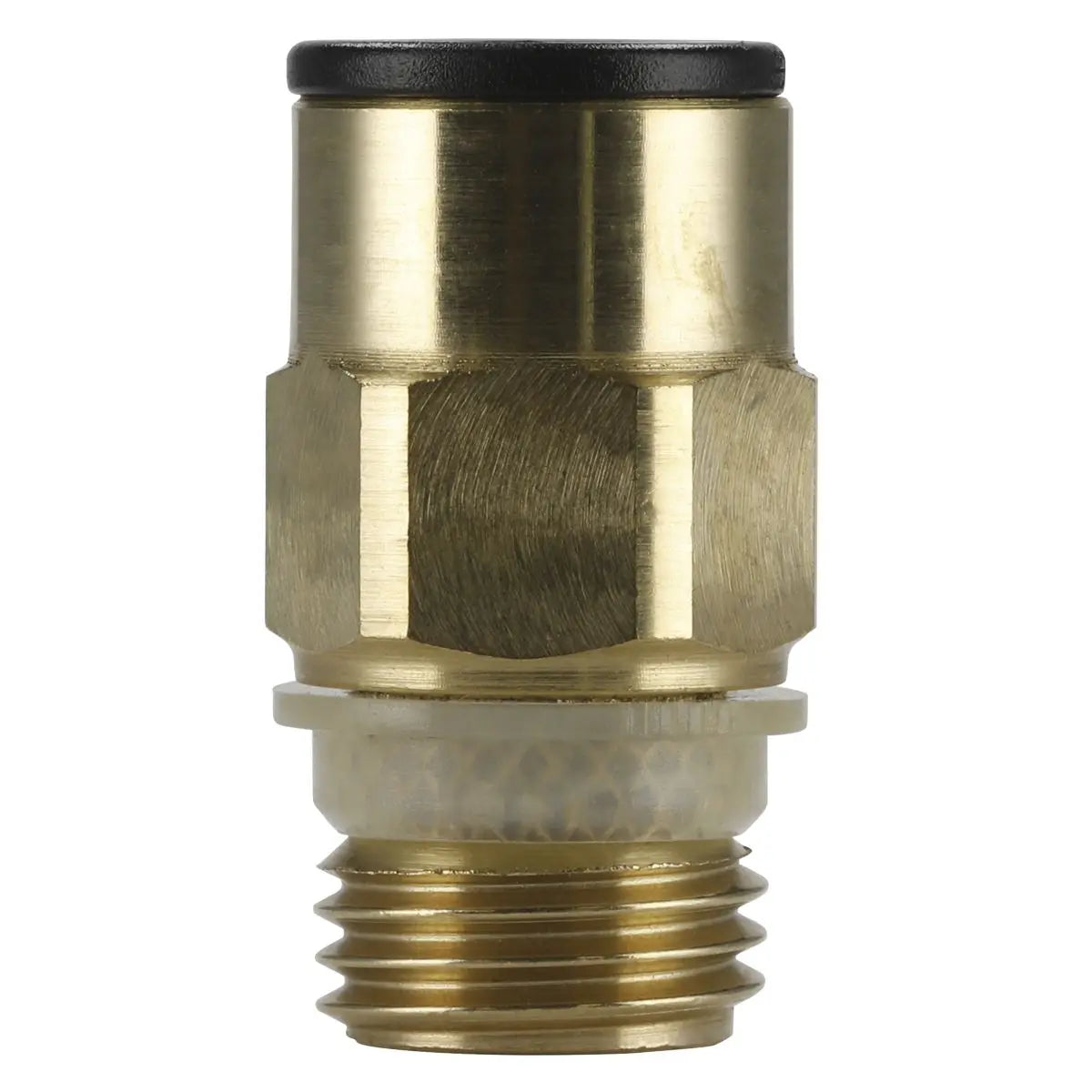Sealey Brass SuperThread Straight Adaptor 8mm x 1/4"BSP Pack of 2 (John Guest Speedfit®) 