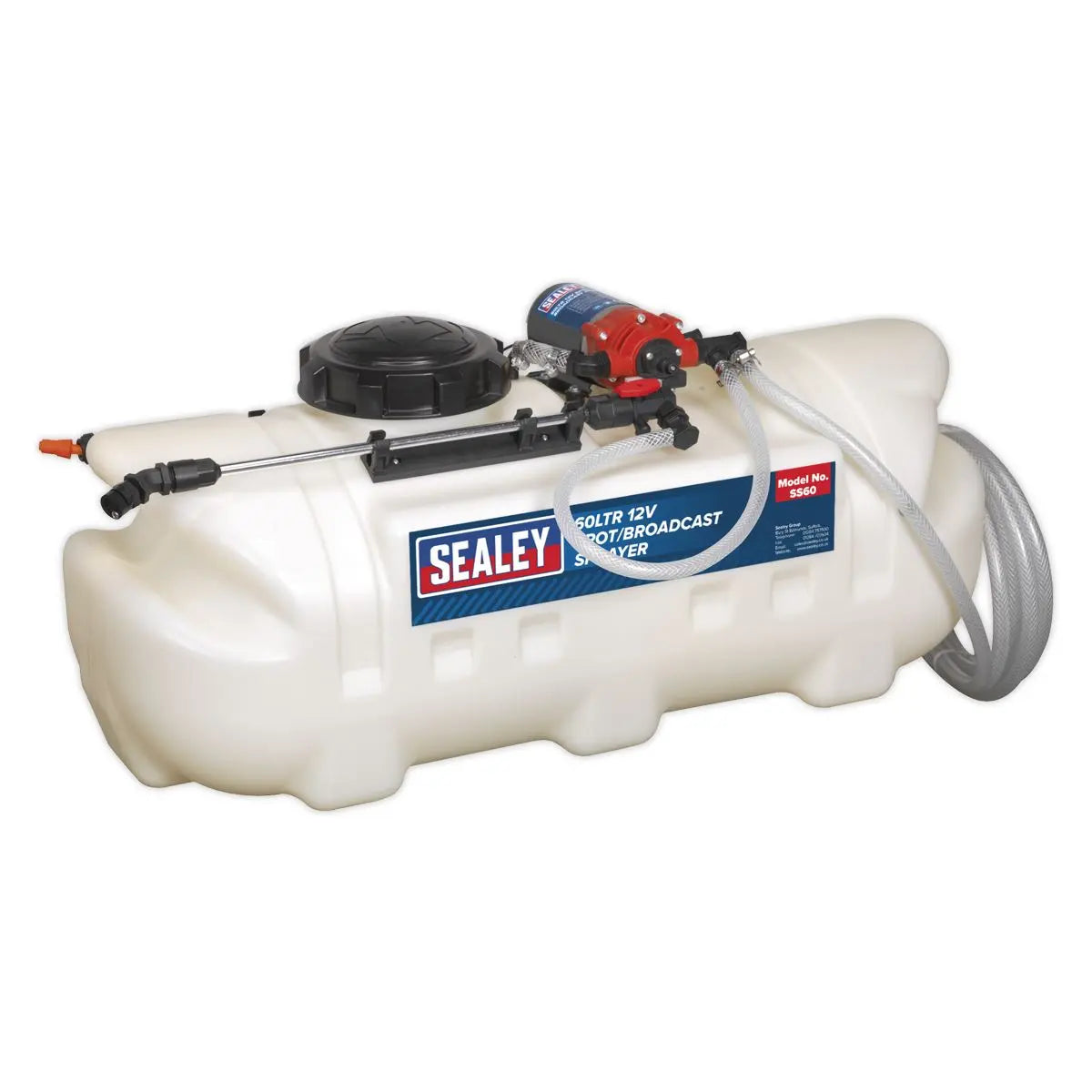 Sealey Broadcast/Spot Sprayer 60L 12V  White Rose Tools
