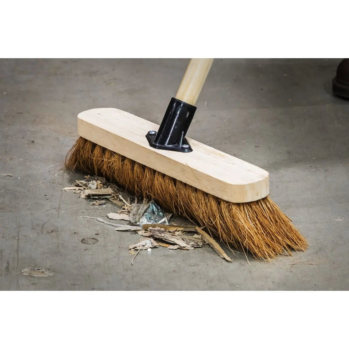 Sealey Broom 12"(300mm) Soft Bristle 