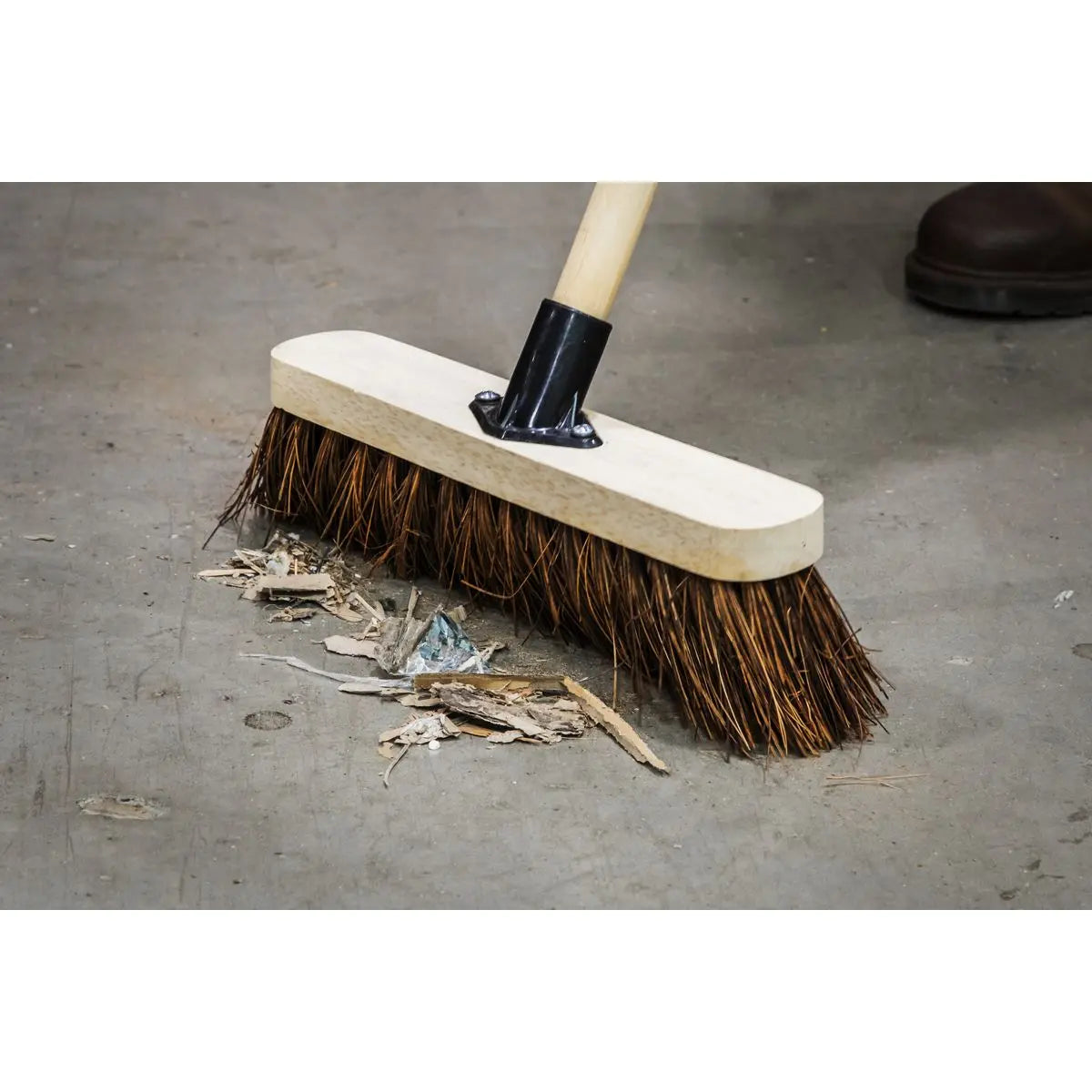 Sealey Broom 12"(300mm) Stiff/Hard Bristle 