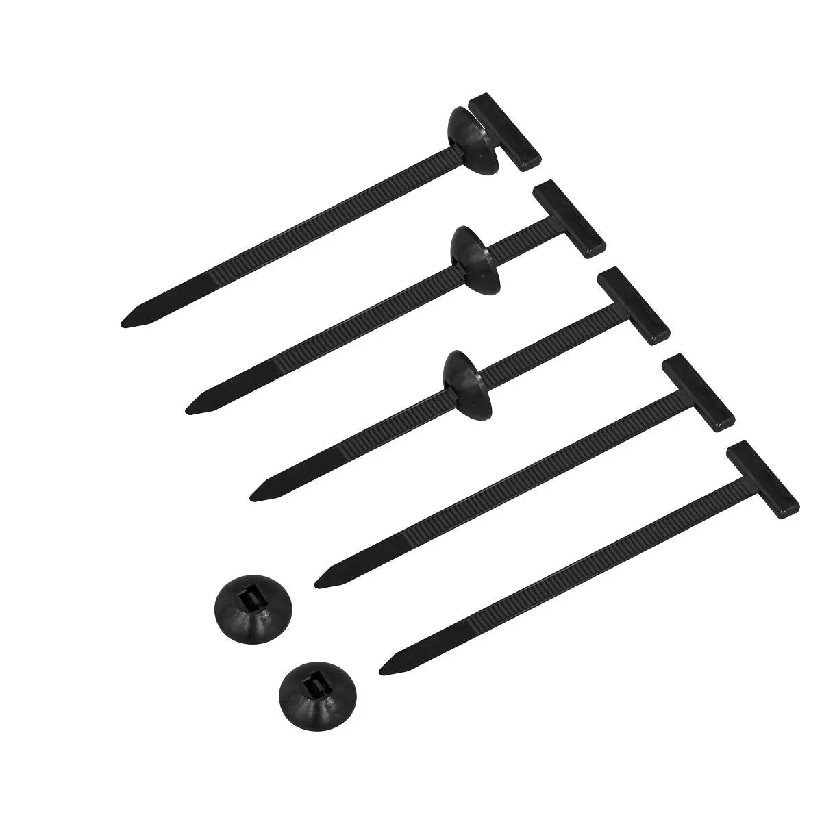 Sealey Buckle Cable Ties 90 x 5mm - Pack of 100  White Rose Tools