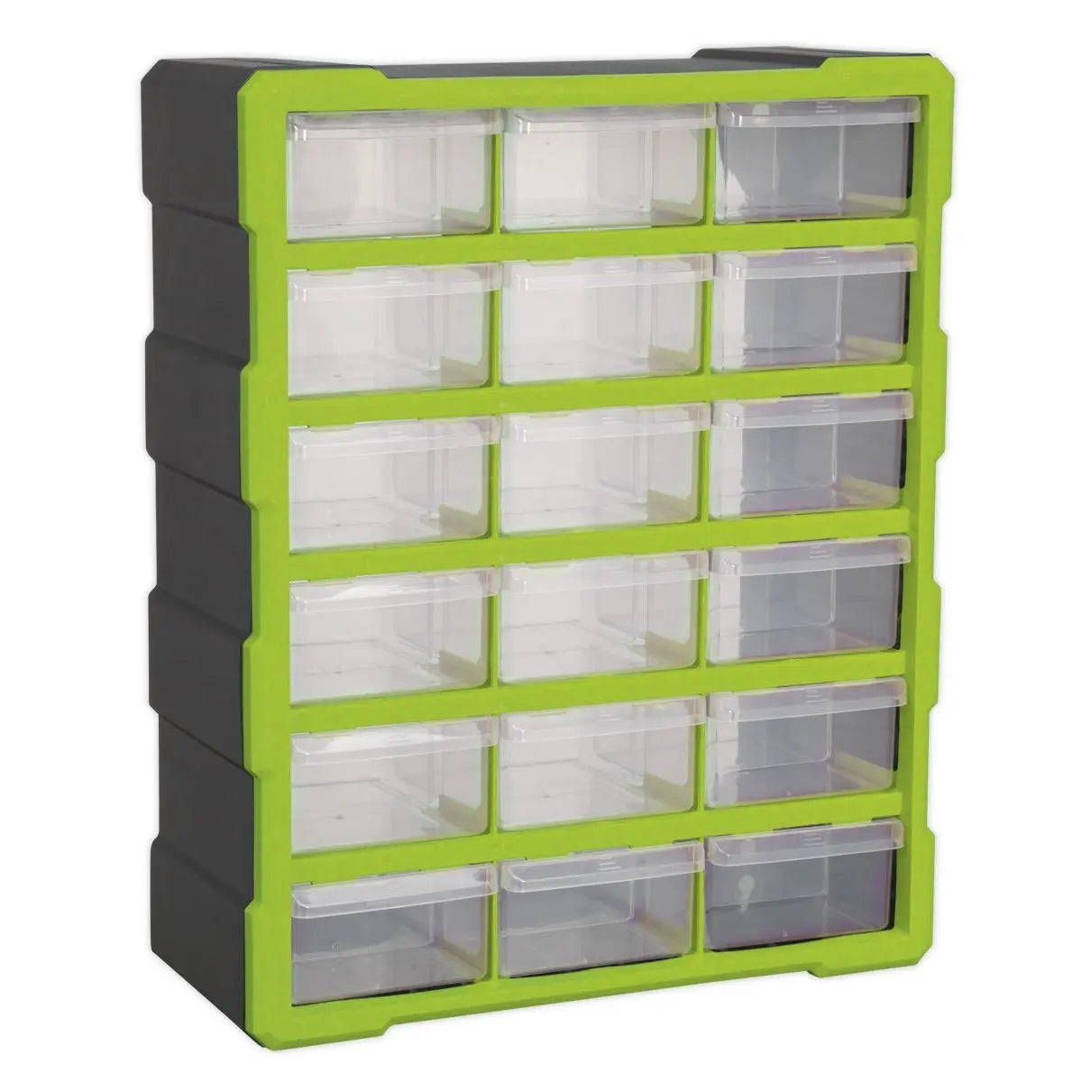 Sealey Cabinet Box 18 Drawer - Green/Black 