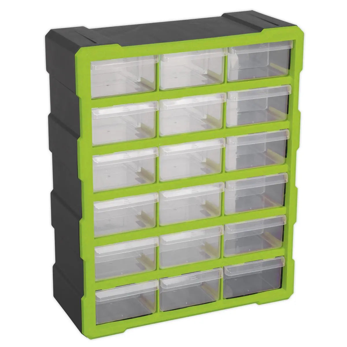 Sealey Cabinet Box 18 Drawer - Green/Black 