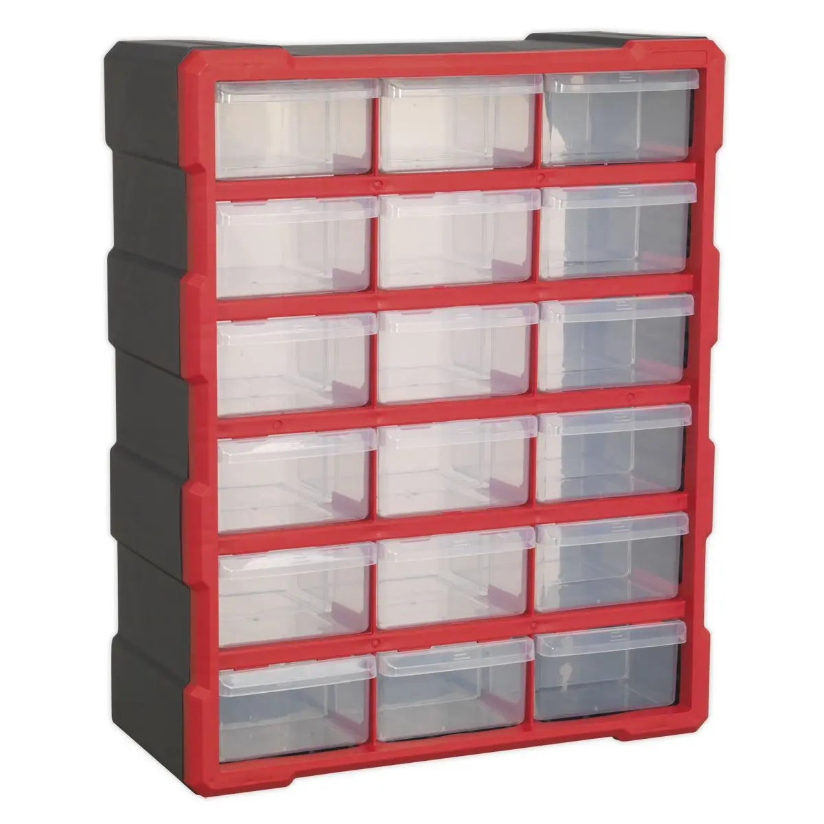 Sealey Cabinet Box 18 Drawer - Red/Black 