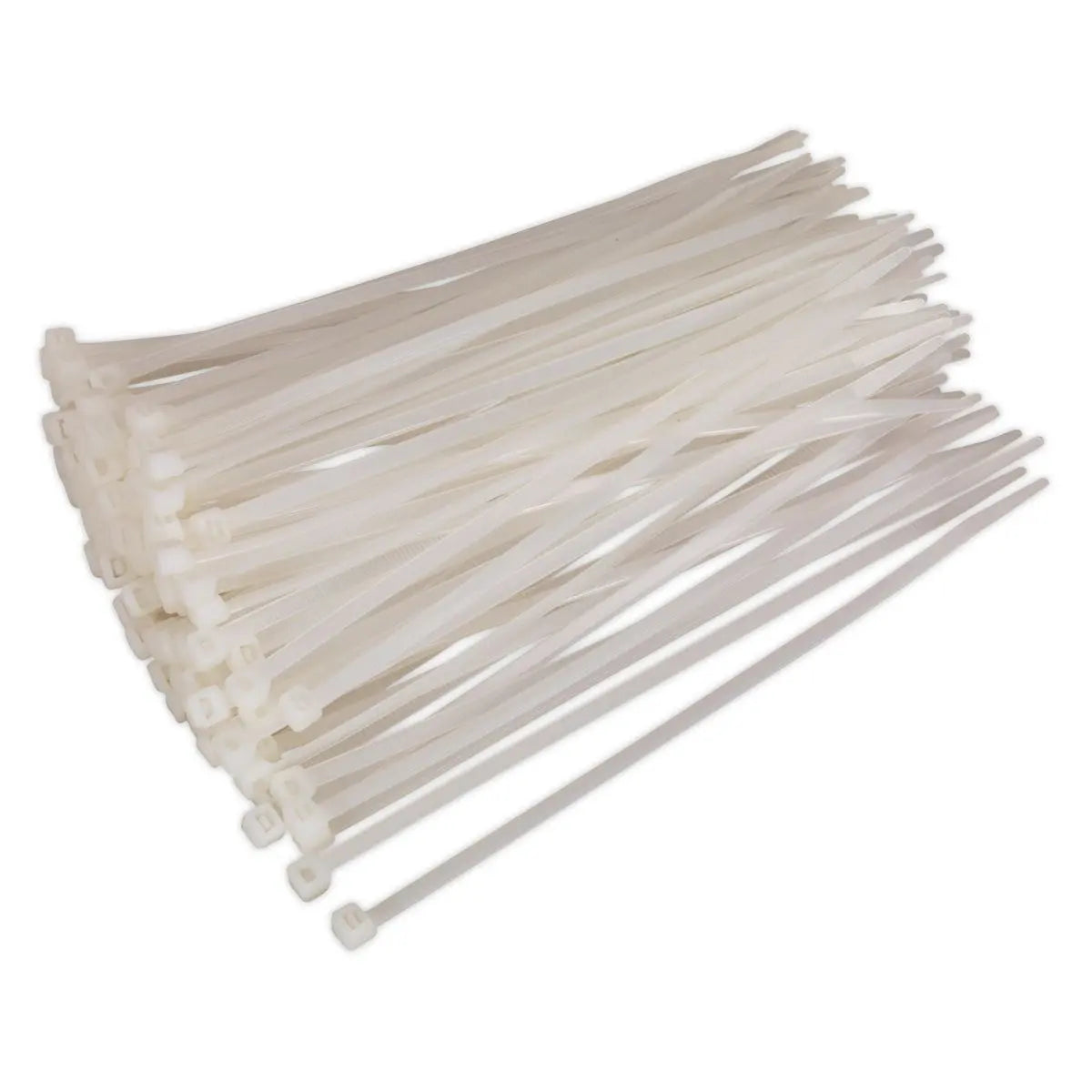 Sealey Cable Tie 200 x 4.8mm White Pack of 100 