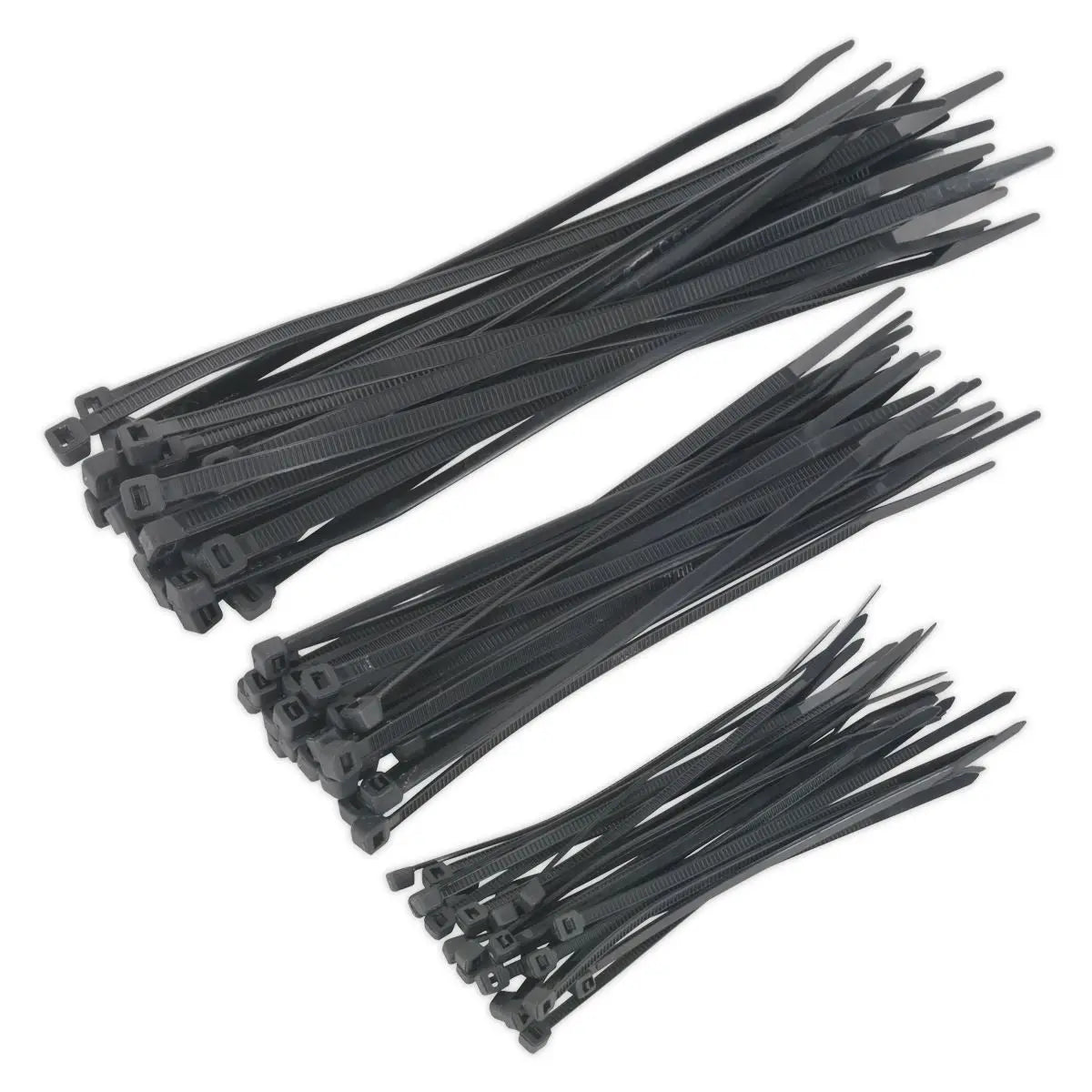 Sealey Cable Tie Assortment Black Pack of 75 