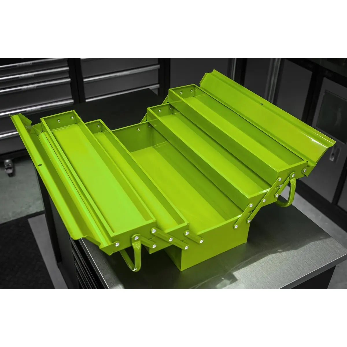 Sealey Cantilever Toolbox 4 Tray 530mm Green 