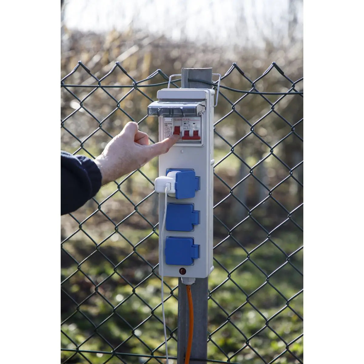 Sealey Caravan & Camping Mains Unit with RCD 15m 