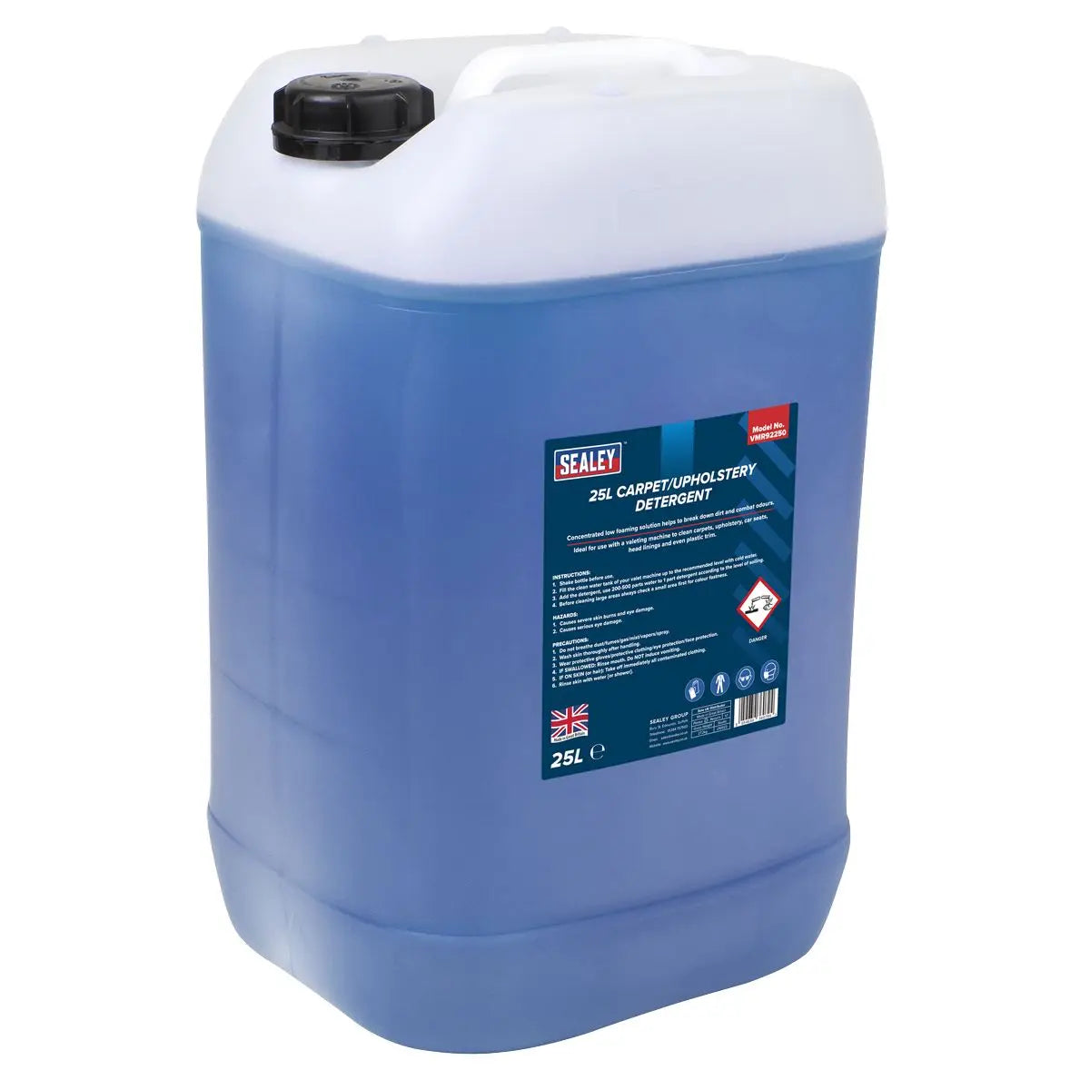 Sealey Carpet/Upholstery Detergent 25L  White Rose Tools