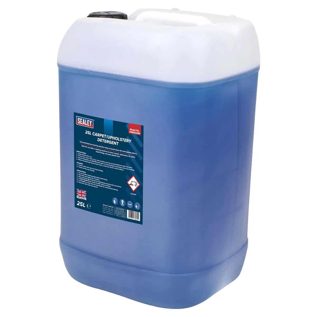 Sealey Carpet/Upholstery Detergent 25L  White Rose Tools