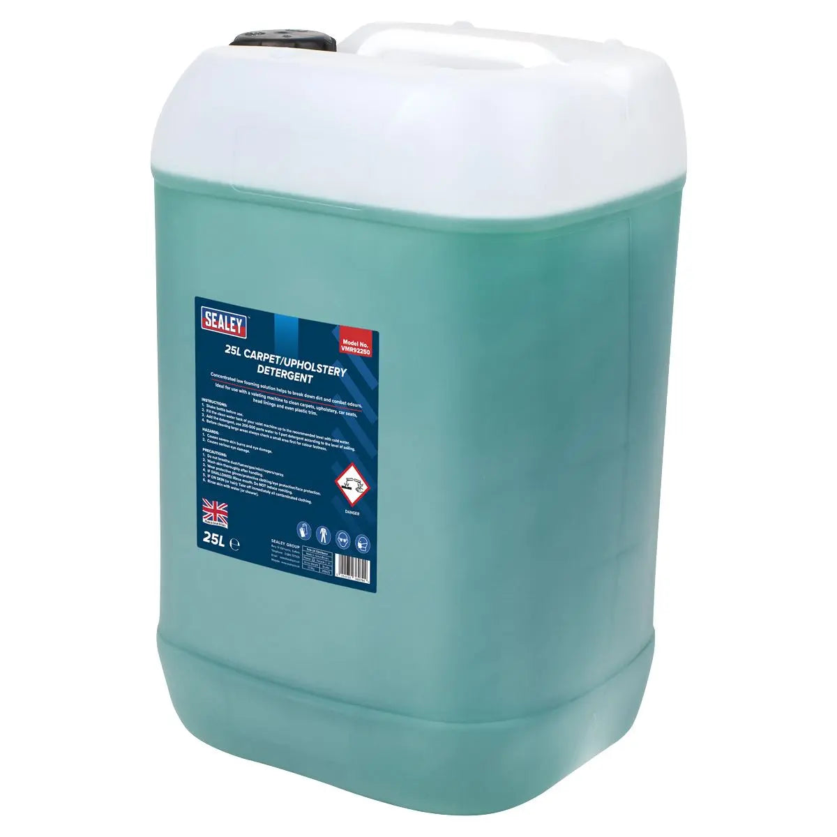 Sealey Carpet/Upholstery Detergent 25L  White Rose Tools