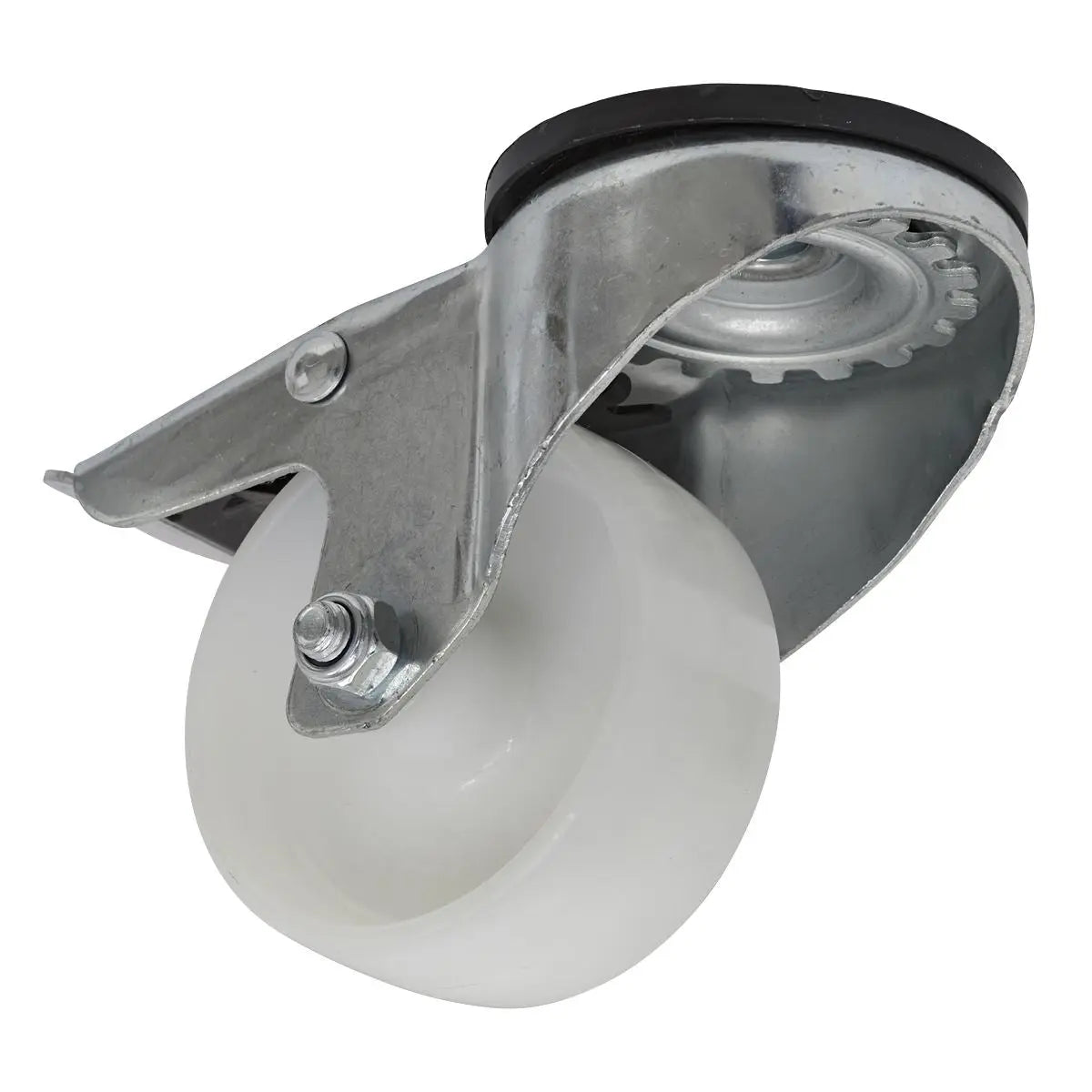 Sealey Castor Wheel Bolt Hole Swivel with Total Lock Ø80mm 