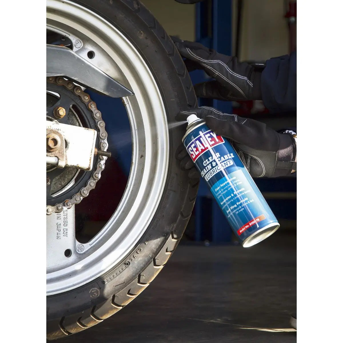 Sealey Chain & Cable Clear Lubricant 500ml 