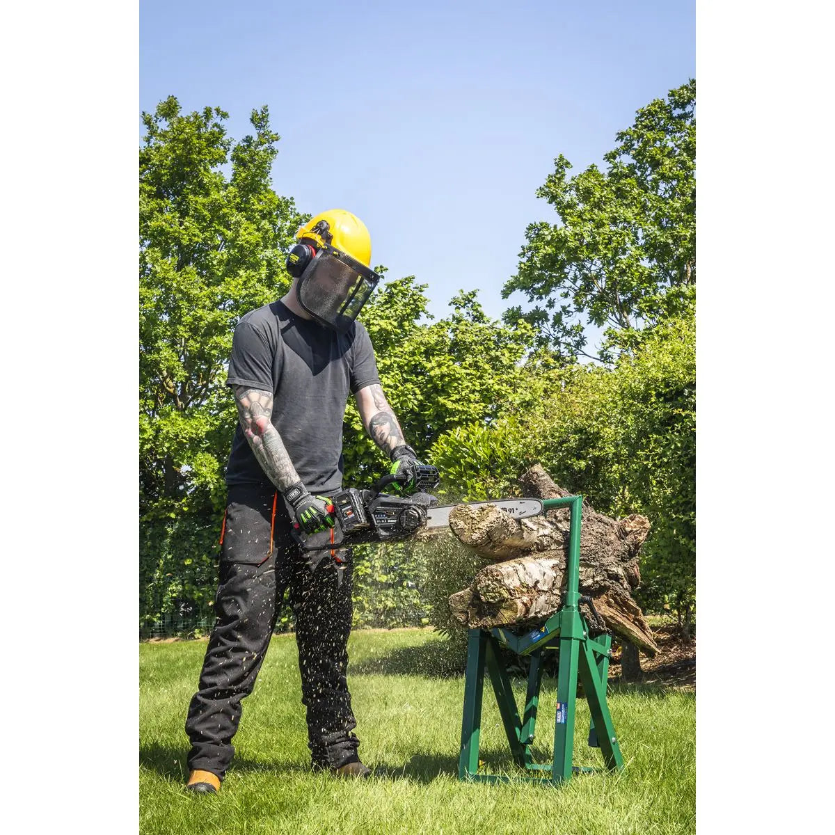 Sealey Chainsaw Kit 40V 4Ah SV20 Series 35cm  White Rose Tools
