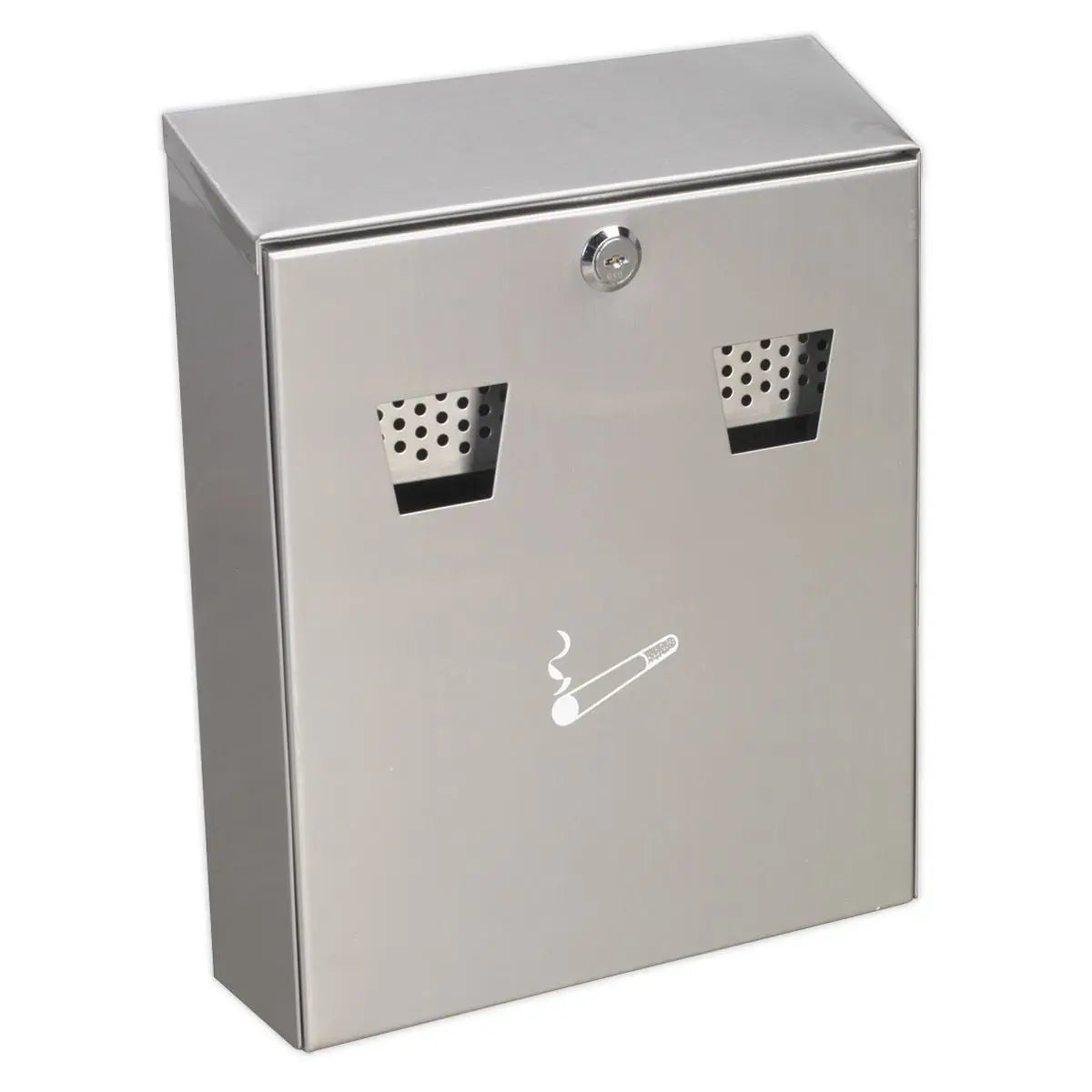 Sealey Cigarette Bin Wall-Mounting Stainless Steel 