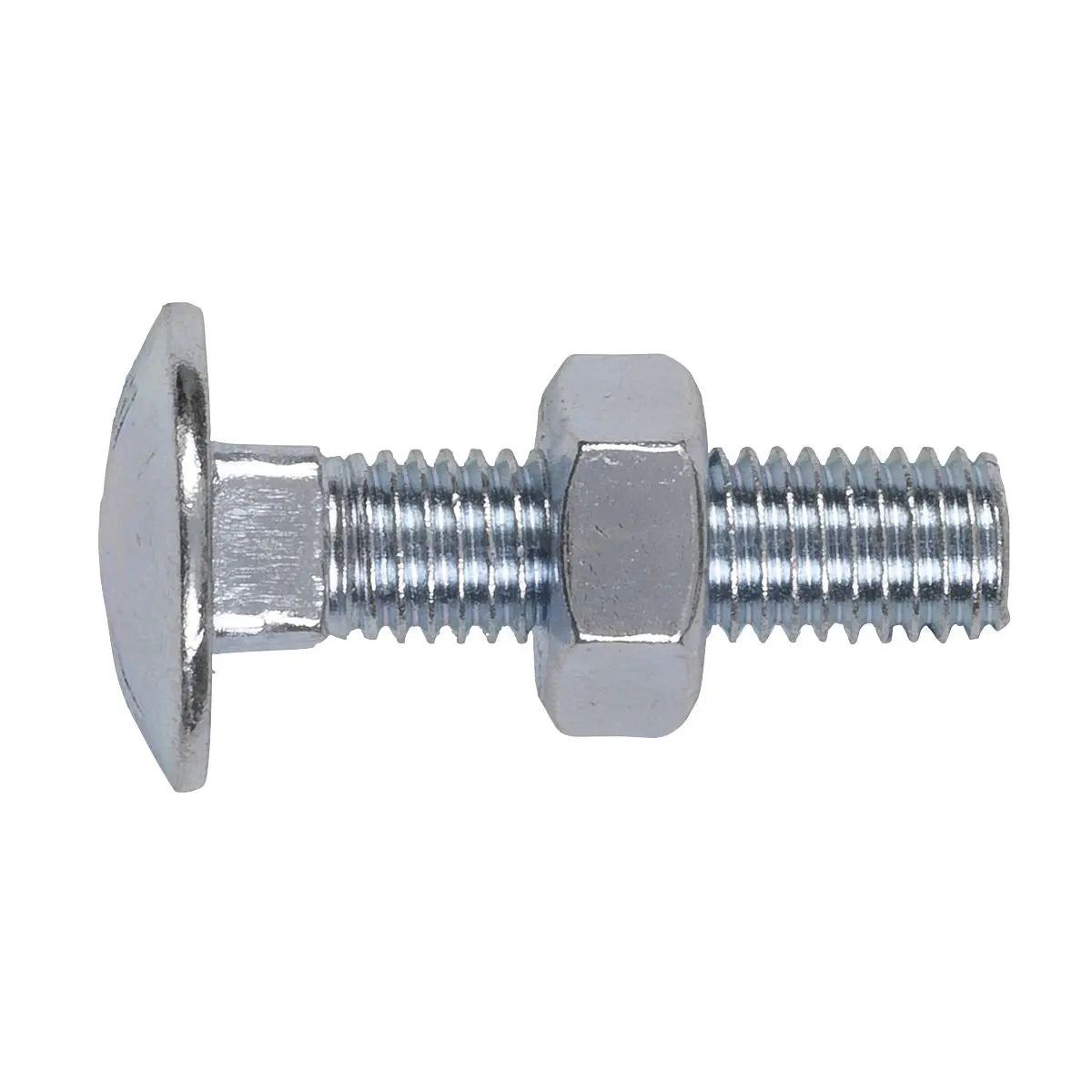 Sealey Coach Bolt & Nut M10 x 40mm Zinc Pack of 50 