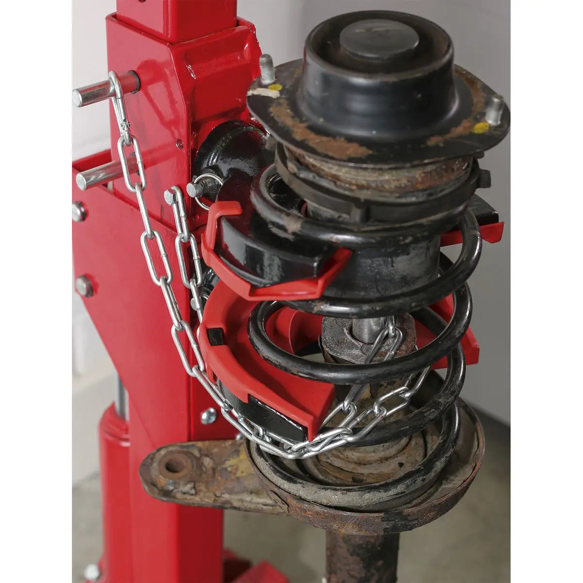 Sealey Coil Spring Compressing Station with Gauge Hydraulic 2000kg Capacity 