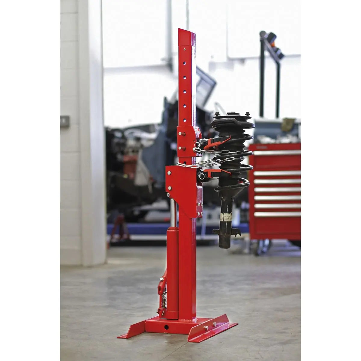 Sealey Coil Spring Compressing Station with Gauge Hydraulic 2000kg Capacity 