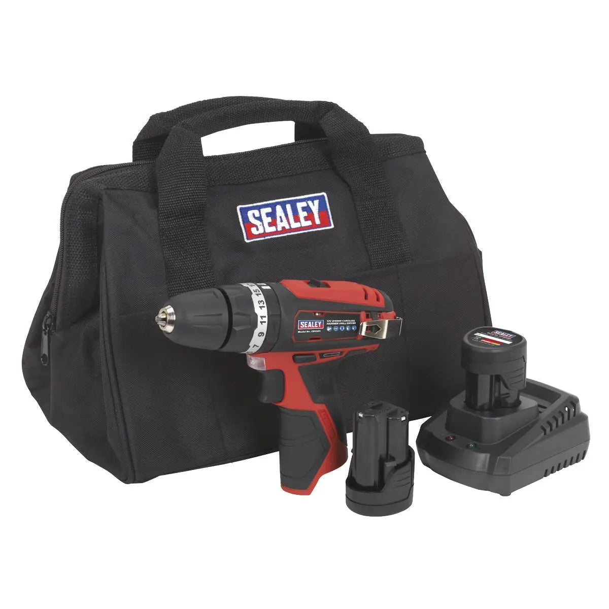 Sealey Combi Drill Kit Ø10mm 12V SV12 Series - 2 Batteries 