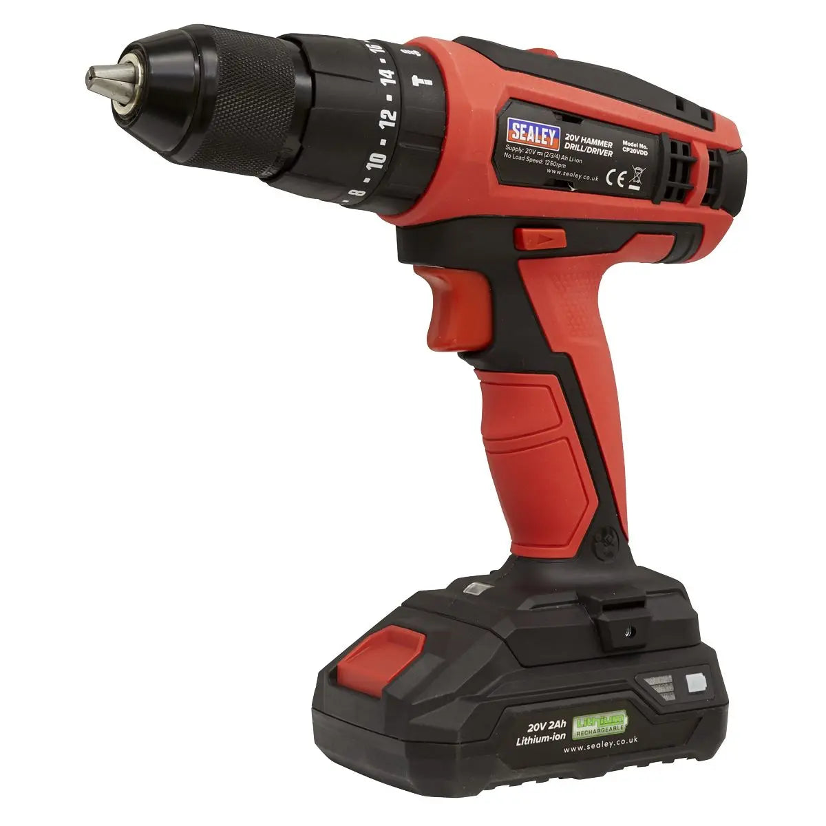 Sealey Combi Drill Ø13mm 20V SV20 Series - Body Only 