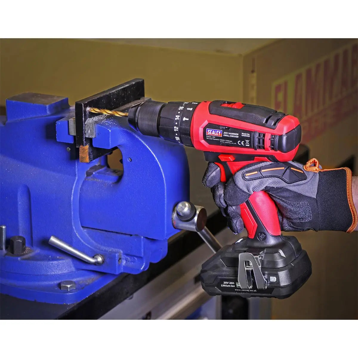 Sealey Combi Drill Ø13mm 20V SV20 Series - Body Only 