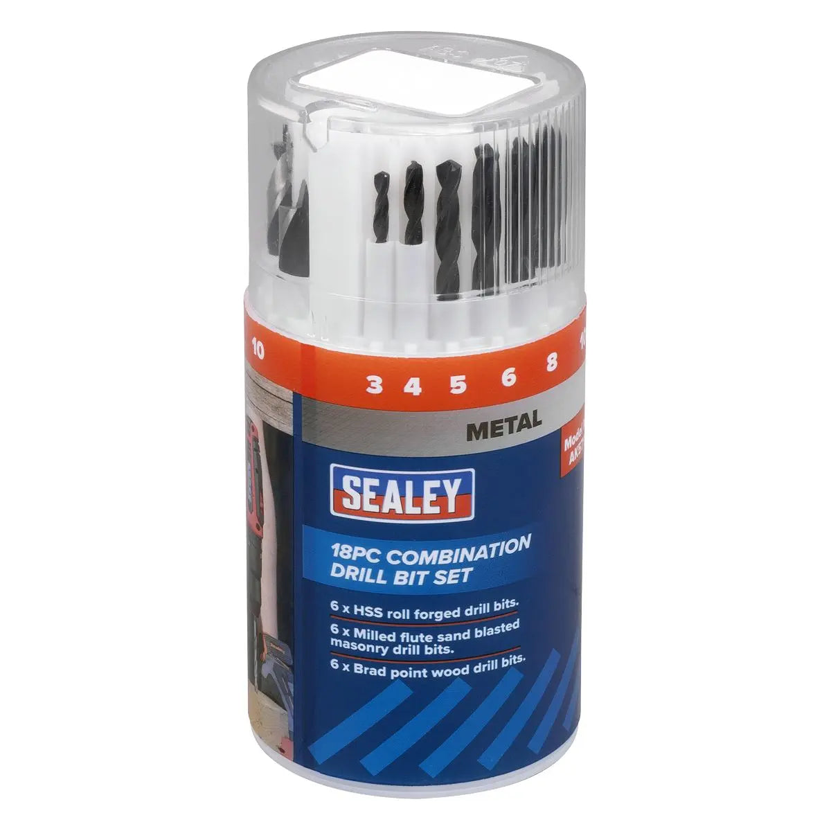 Sealey Combination Drill Bit Set 18pc  White Rose Tools