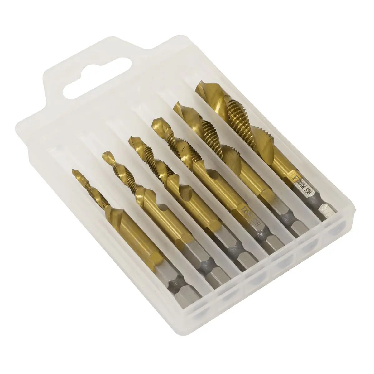 Sealey Combination Drill & Tap Bit Set 6pc  White Rose Tools
