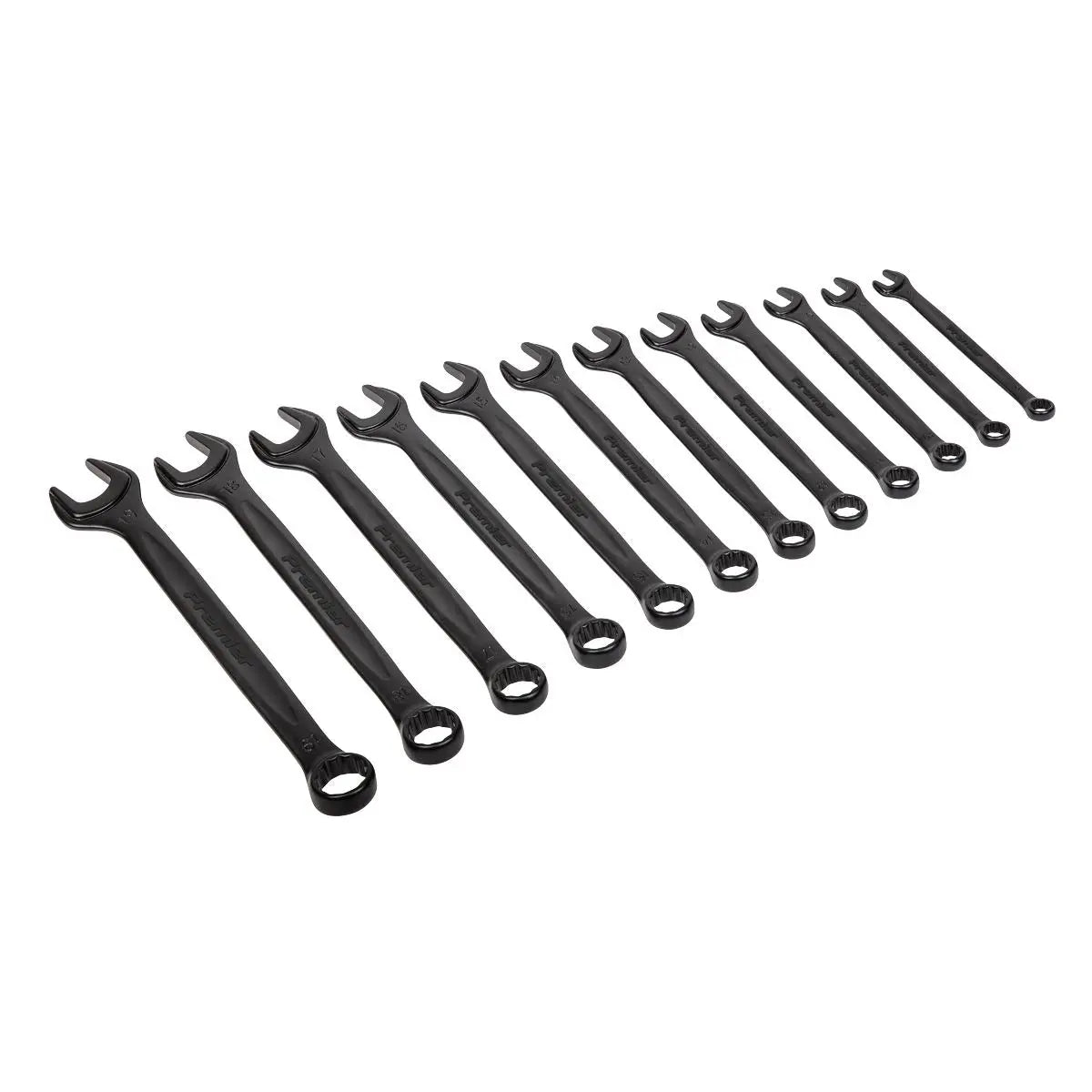 Sealey Combination Spanner Set 12 Piece Metric Premier Black Series 8-19mm 