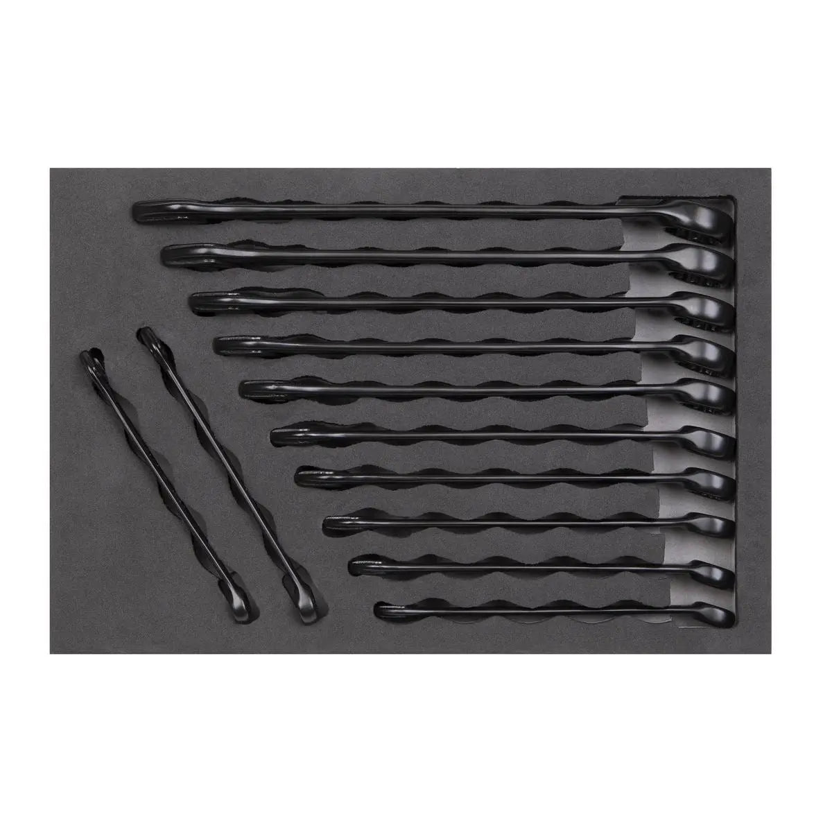 Sealey Combination Spanner Set 12 Piece Metric Premier Black Series 8-19mm 