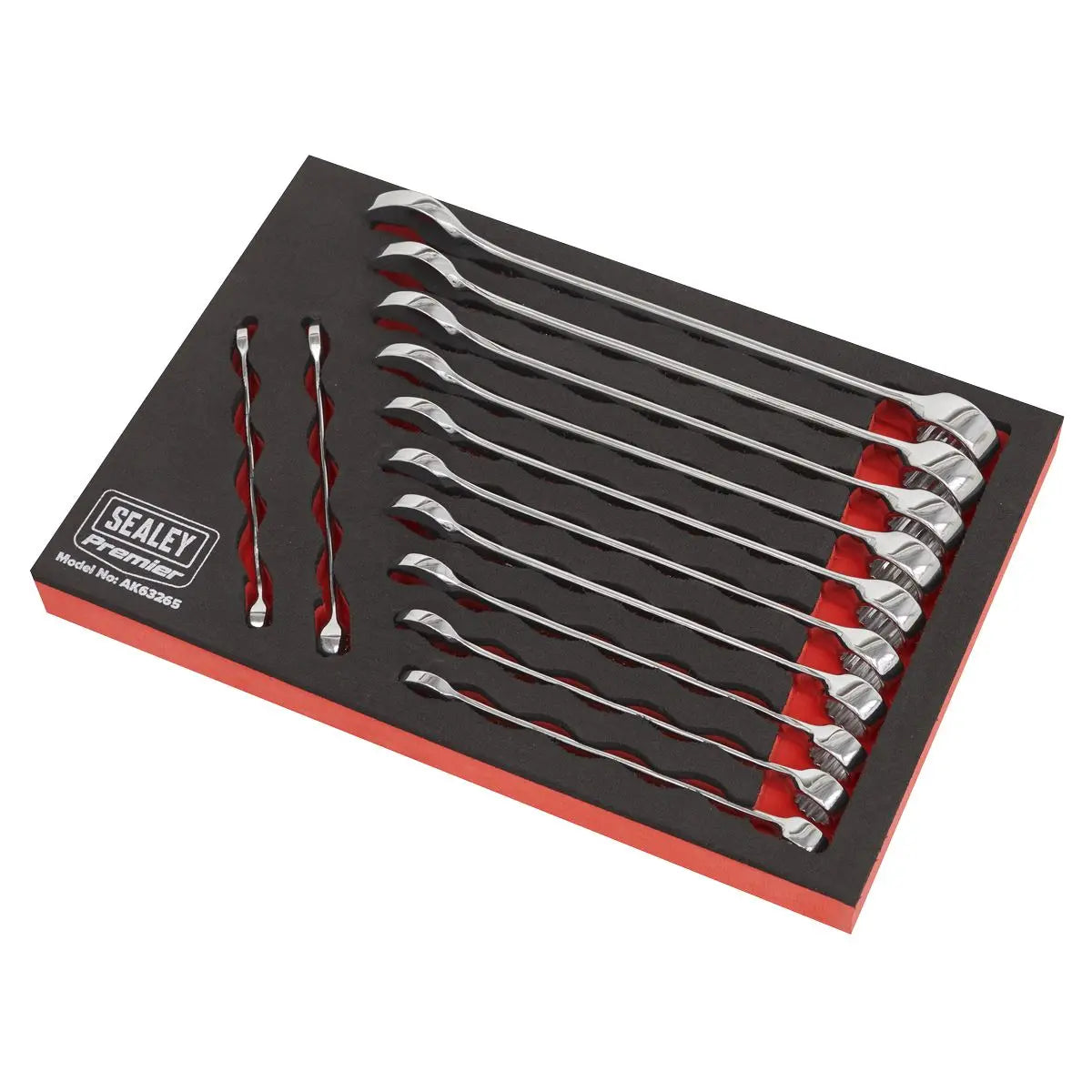 Sealey Combination Spanner Set Metric Premier Hand Tool Wrench Garage Open End 