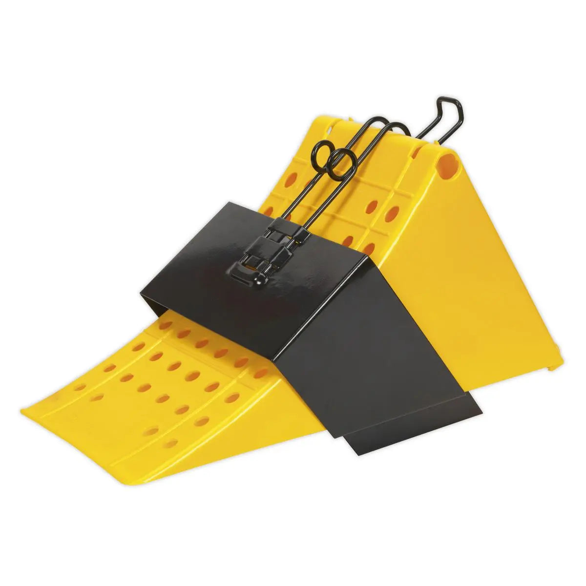Sealey Commercial Wheel Chock with Bracket 
