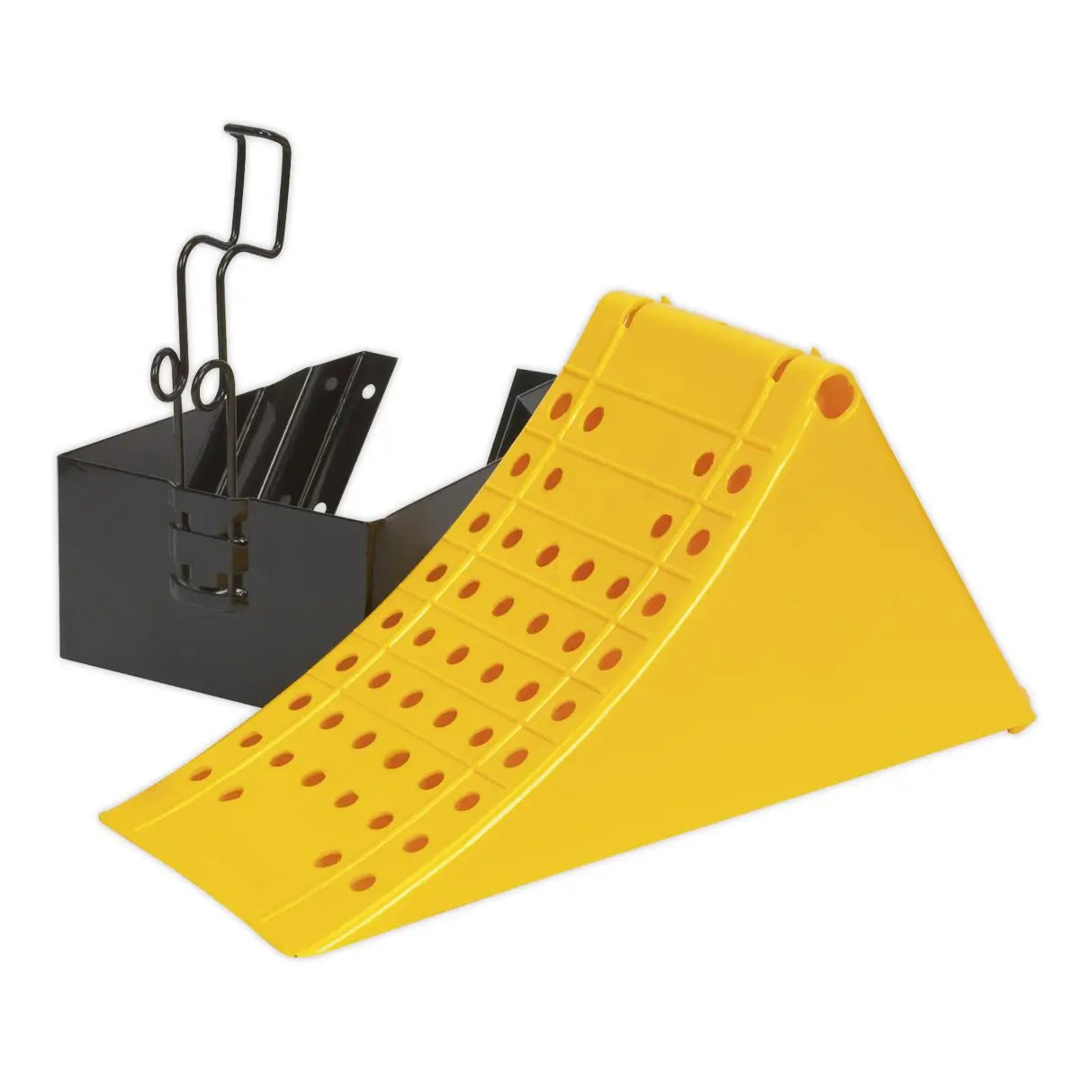 Sealey Commercial Wheel Chock with Bracket 