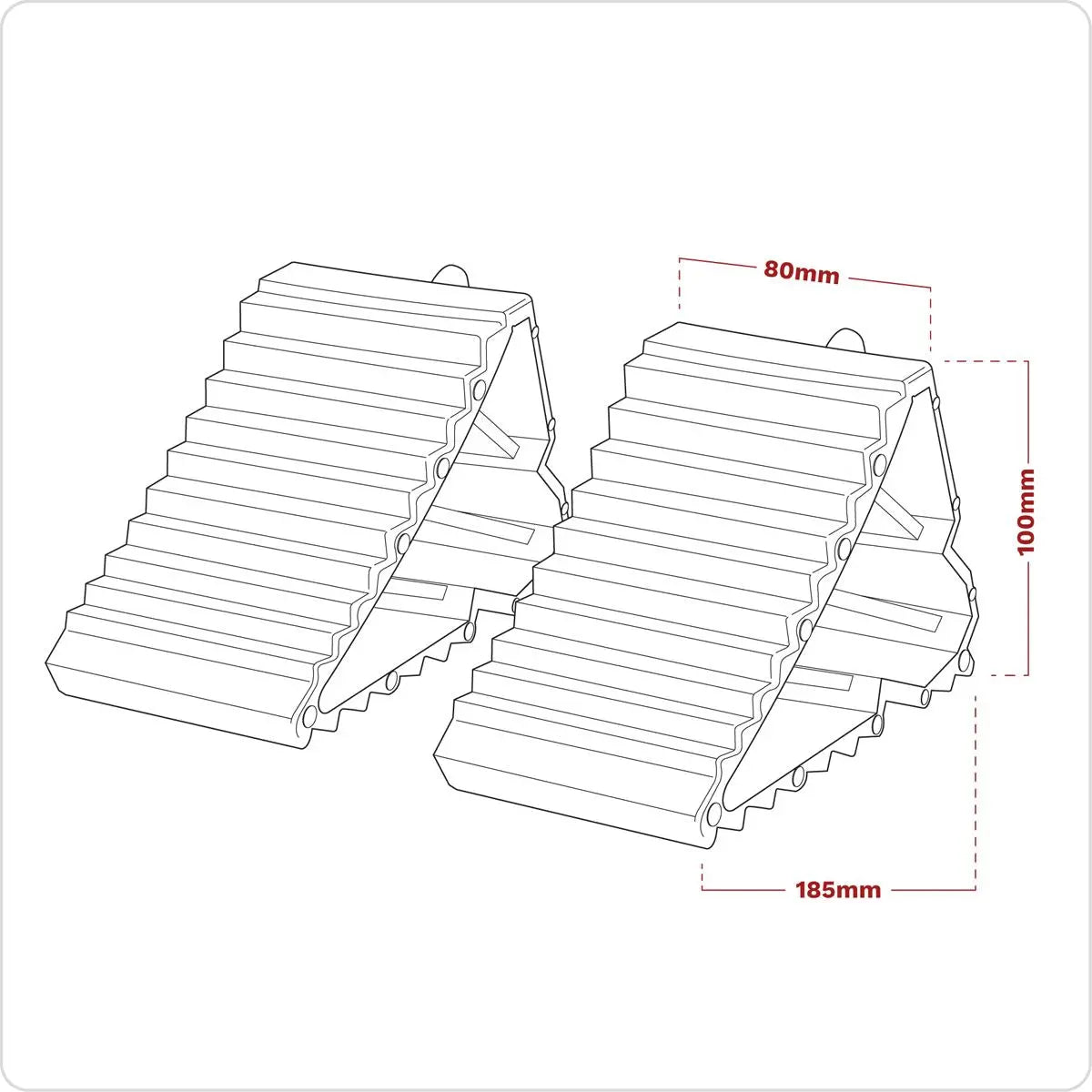 Sealey Composite Wheel Chocks - Pair 