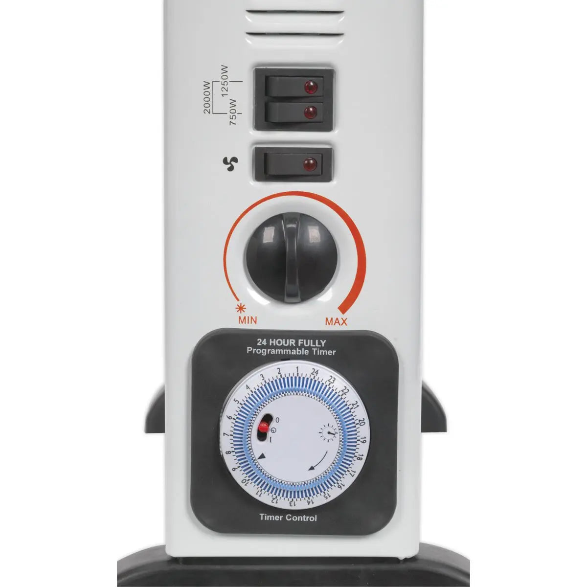 Sealey Convector Heater 2000W/230V with Turbo, Timer & Thermostat 